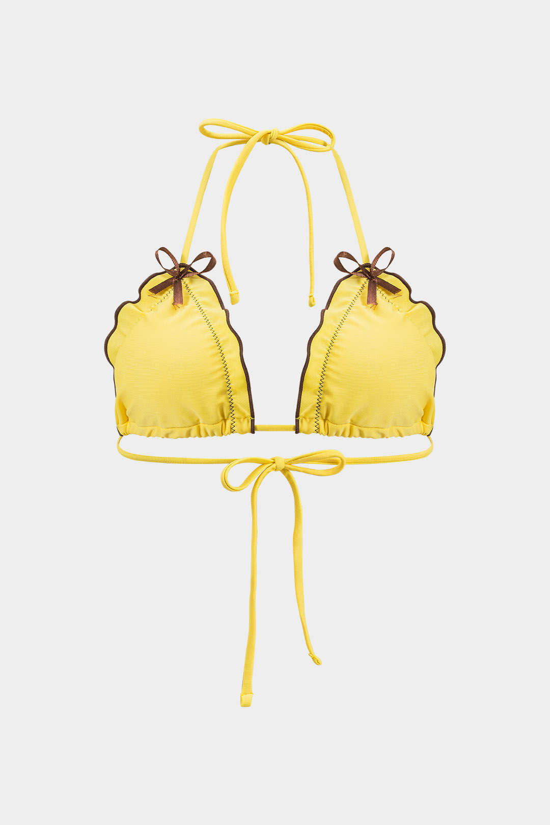Fırfırlı Büzgülü Bikini Takımı