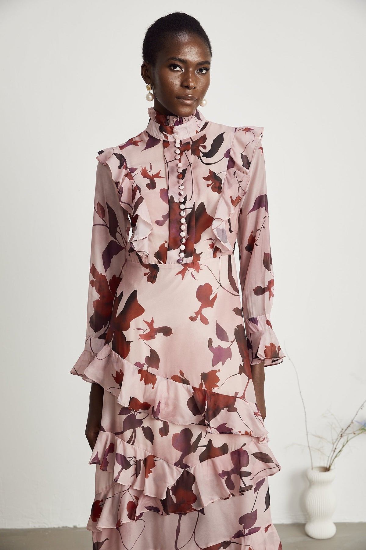 Agathe Maksi Elbise - Pembe
