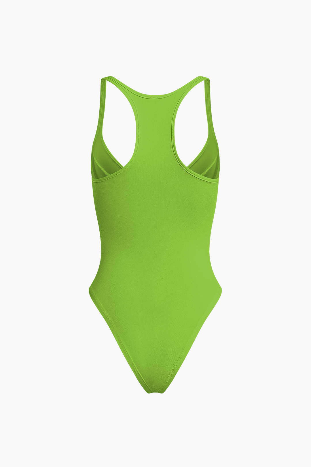 Düz Renk Derin V Yaka Bustiyer Bodysuit - 22. görünüm