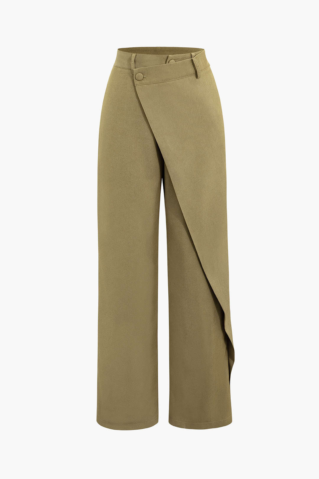 Drape Kruvaze Düz Paça Takım Pantolon - 7. görünüm