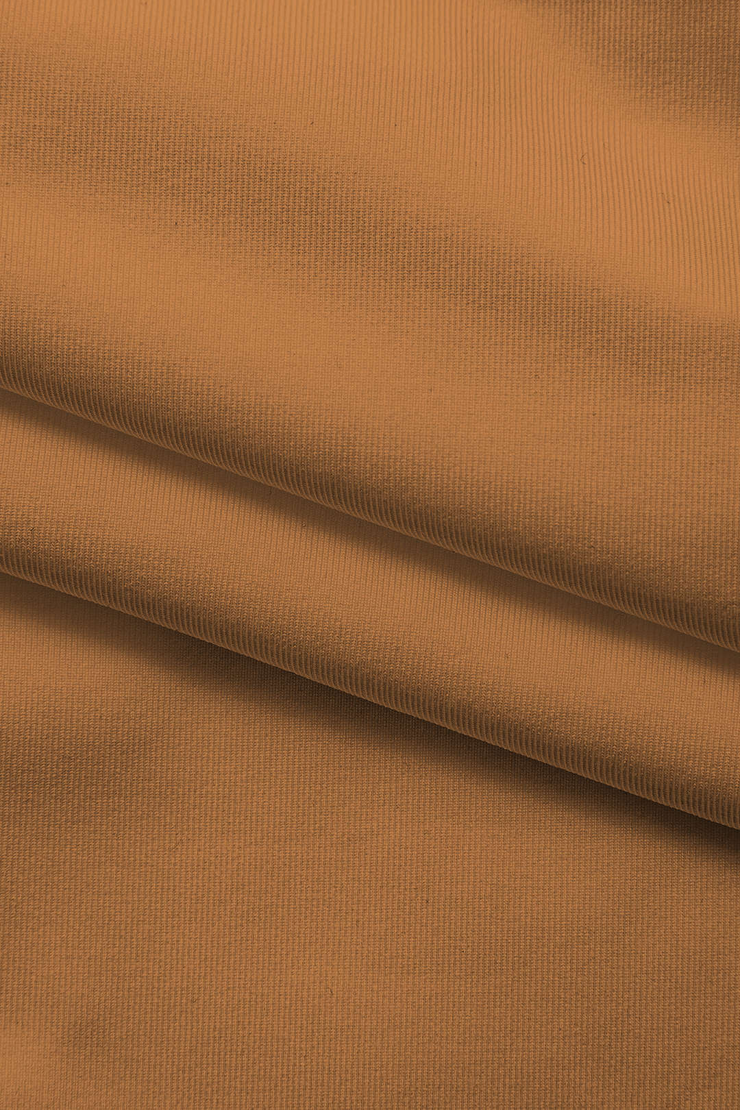 Düz Renk Derin V Yaka Bustiyer Bodysuit - Kahverengi