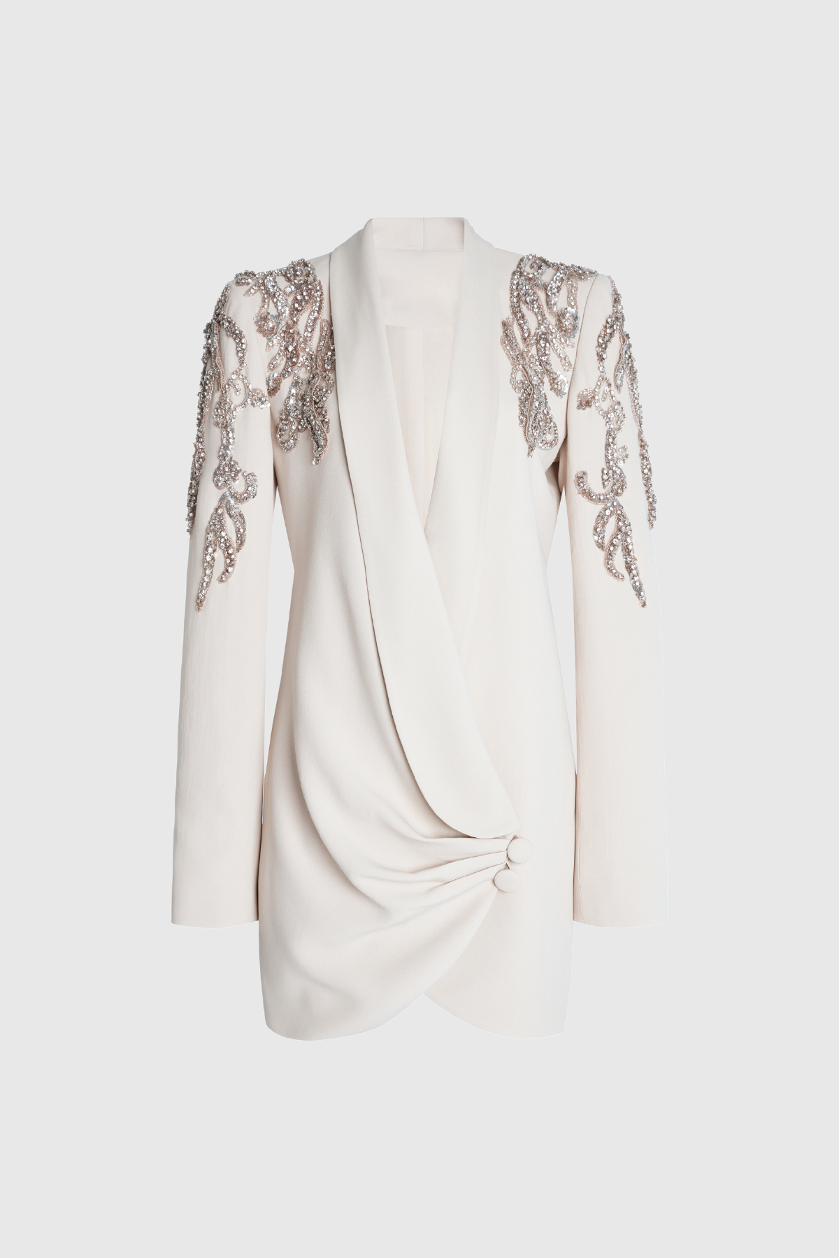 Alliance Taşlı Dantelli Dalma Blazer Mini Elbise - 3. görünüm
