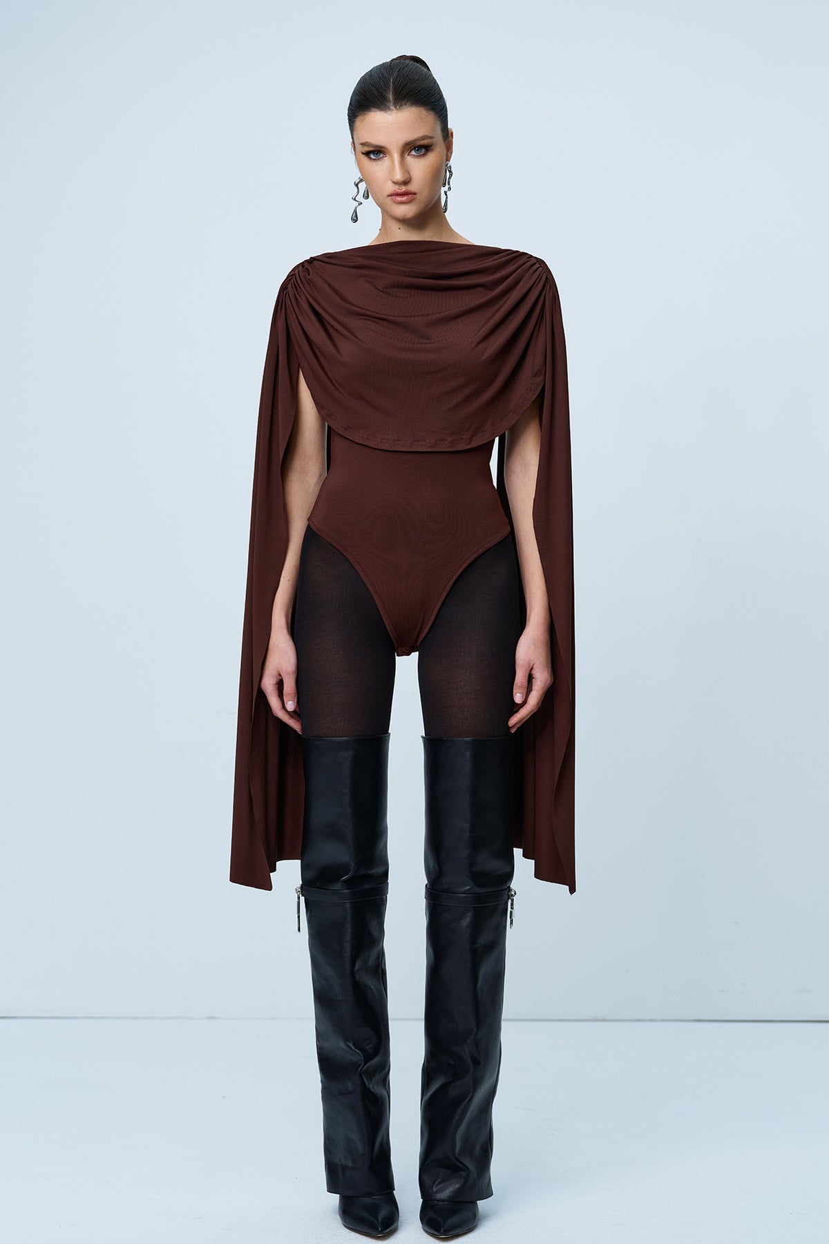 Aniela Cowl Yaka Ruch Şal Body