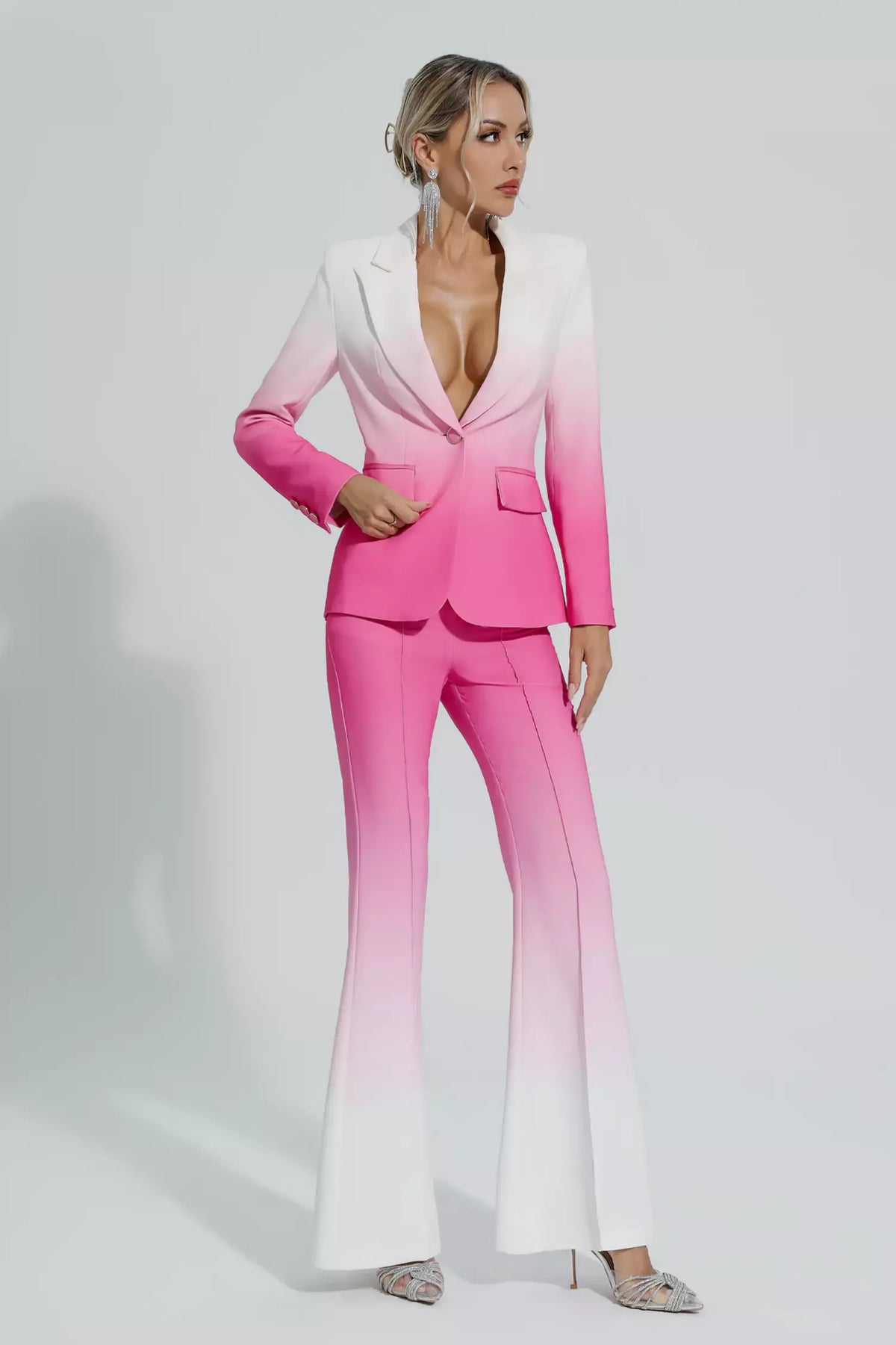 Anya Degrade Pembe Blazer Takım - 6. görünüm