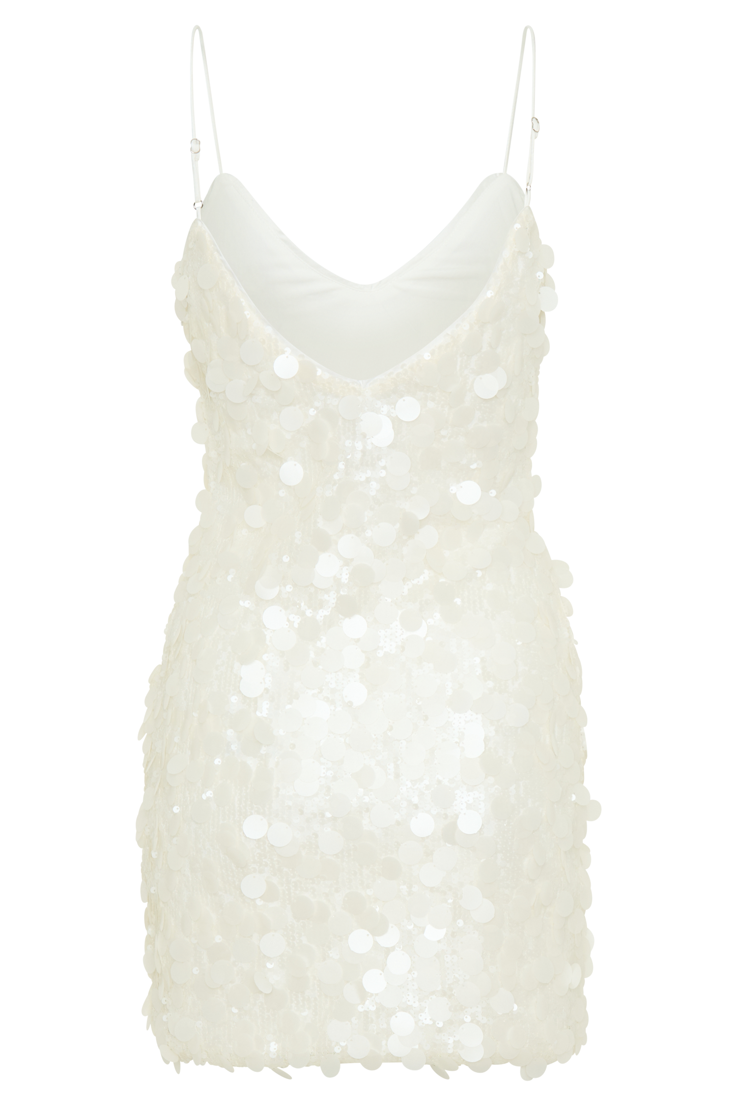 Romilly Payet Mini Elbise - Fildişi - 8. görünüm