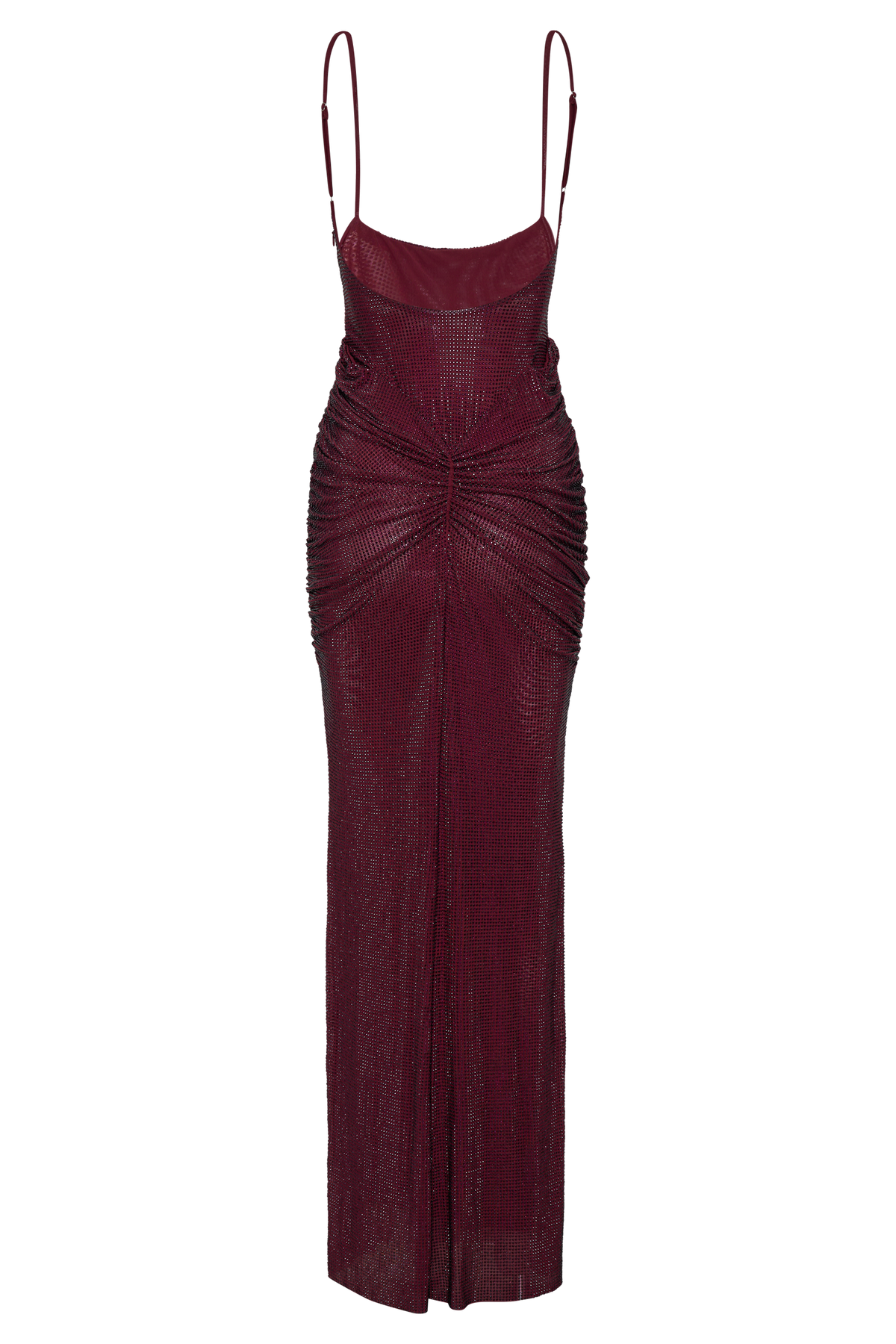 Roisin Diamante Saten Maxi Elbise - Maun - 6. görünüm