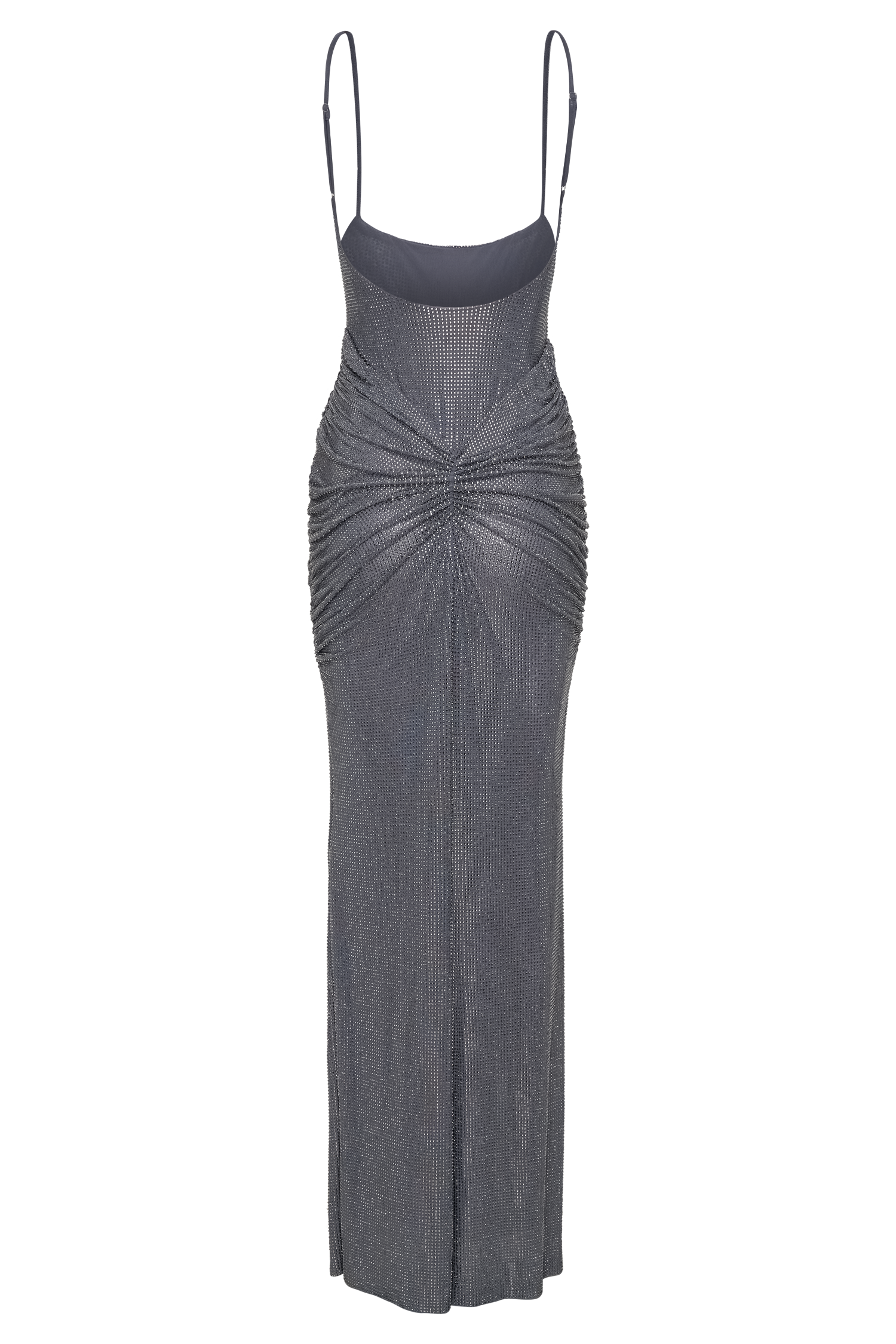 Roisin Diamante Saten Maxi Elbise - Tunç
