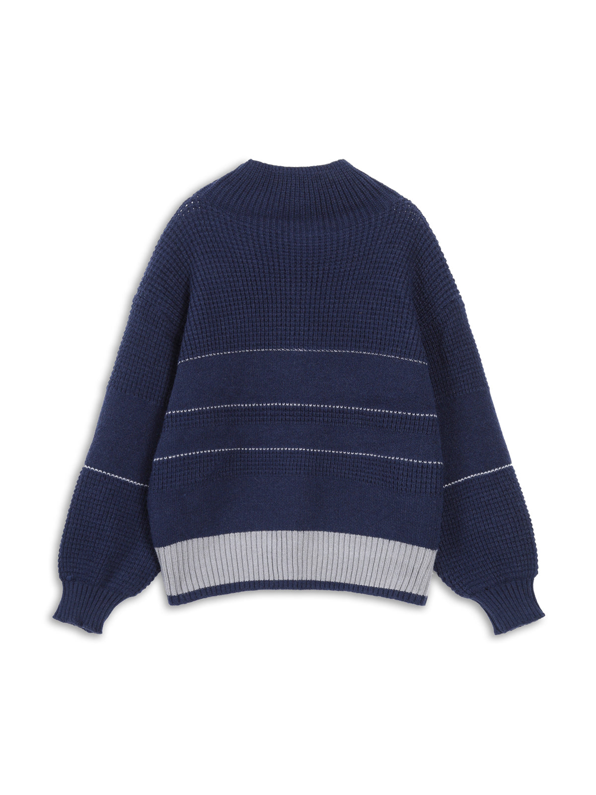 Açık Yaka Düğmeli Kazak - 7. görünüm