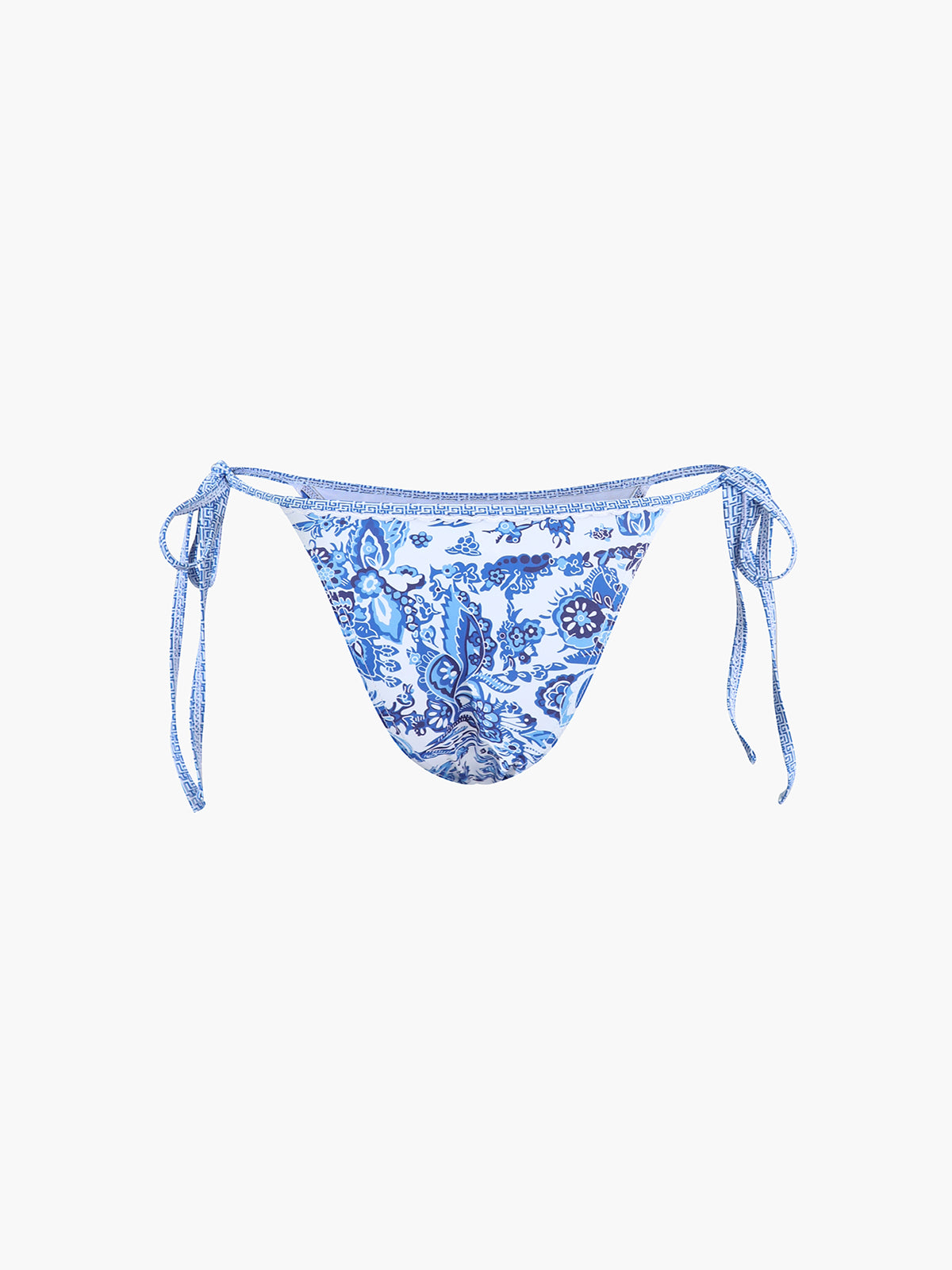 Baskılı Halter Düğümlü Bikini Takımı
