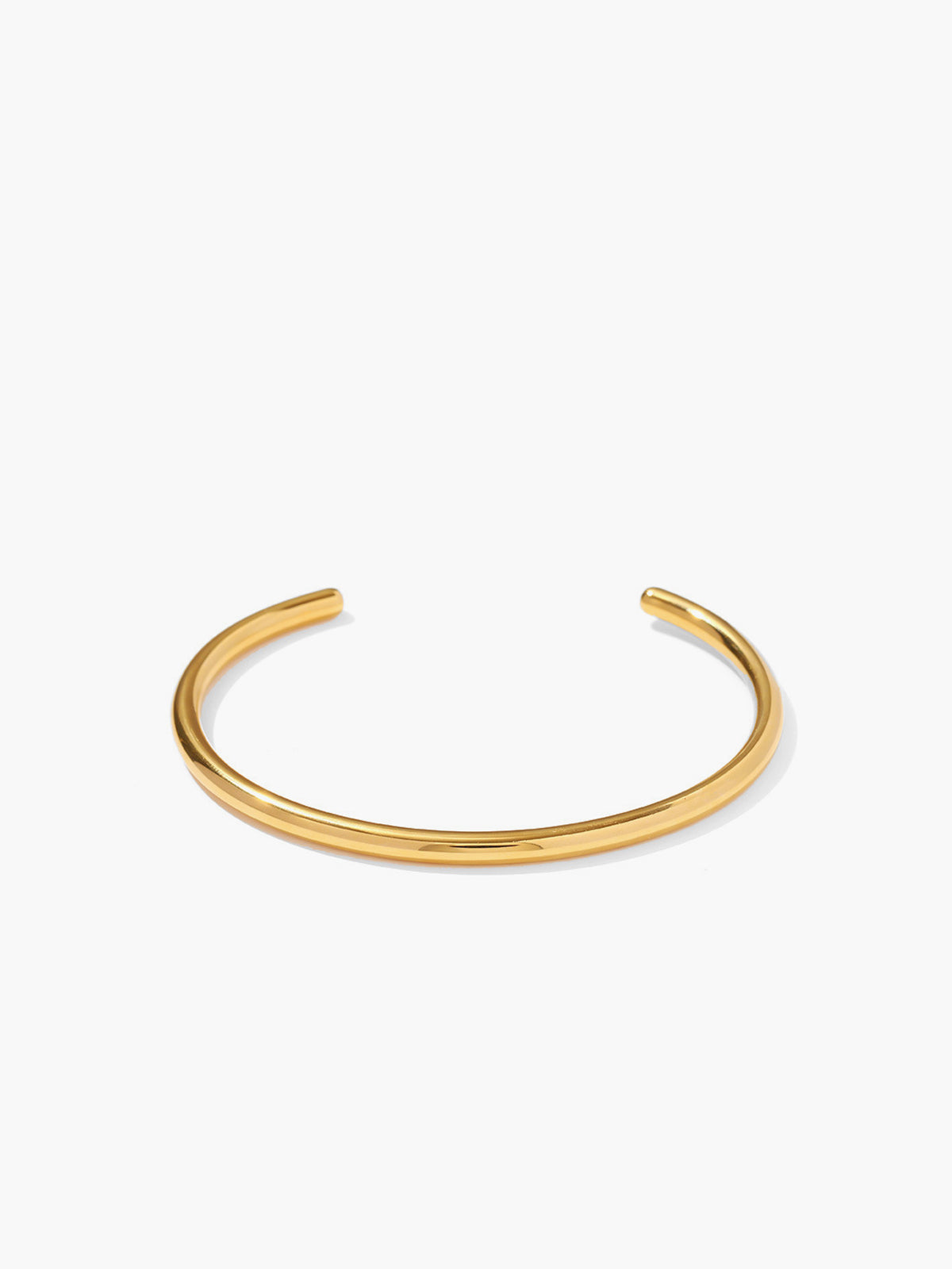 Altın Açık Bileklik Titanyum Çelik Minimalist