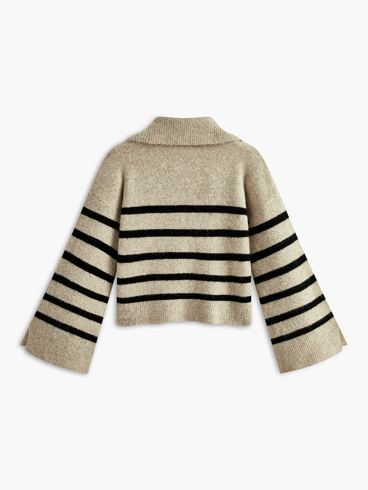 Oversize Çizgili Kazak - 6. görünüm