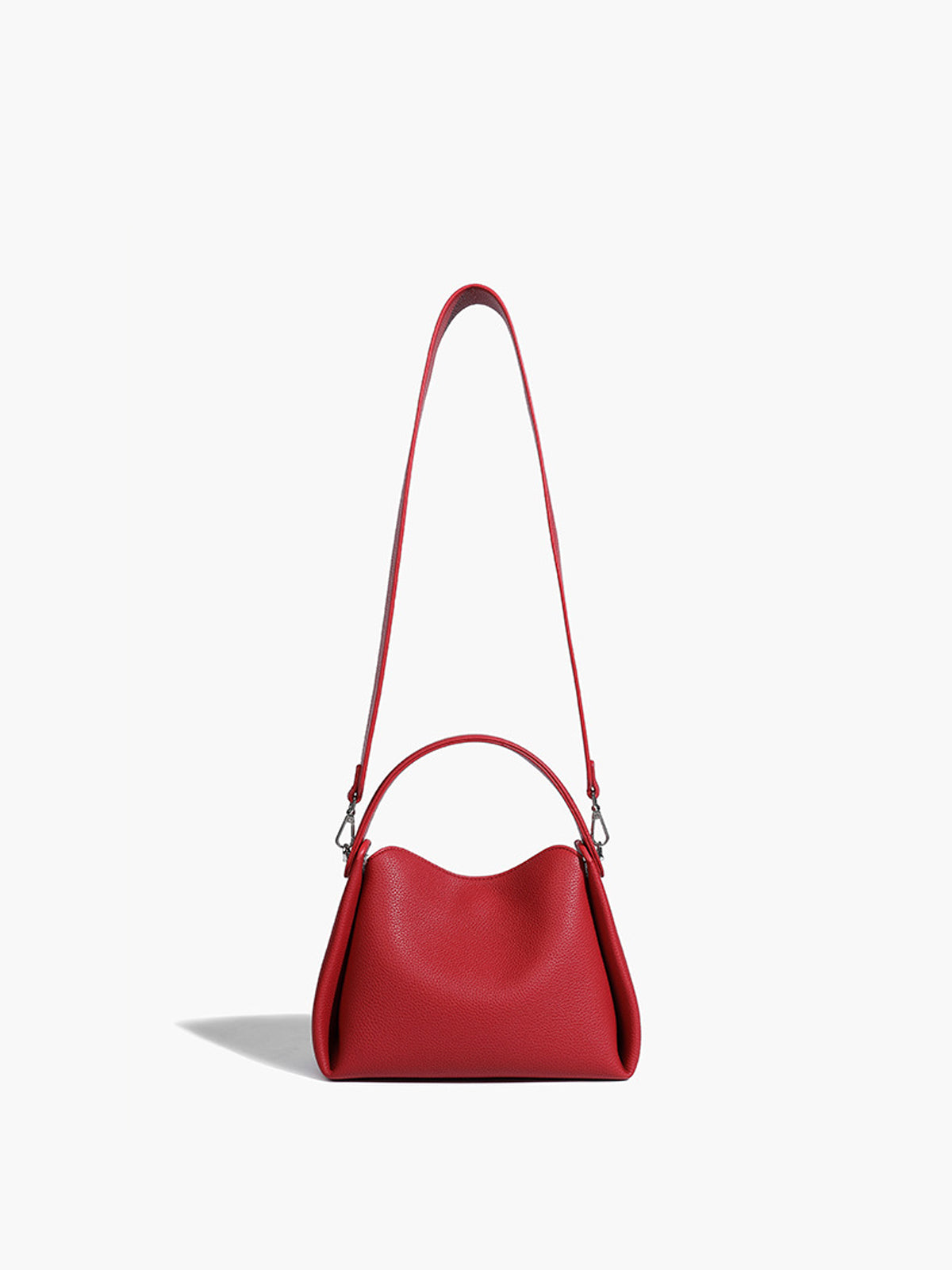 Yumuşak Kutu Detaylı Crossbody Çanta Kırmızı