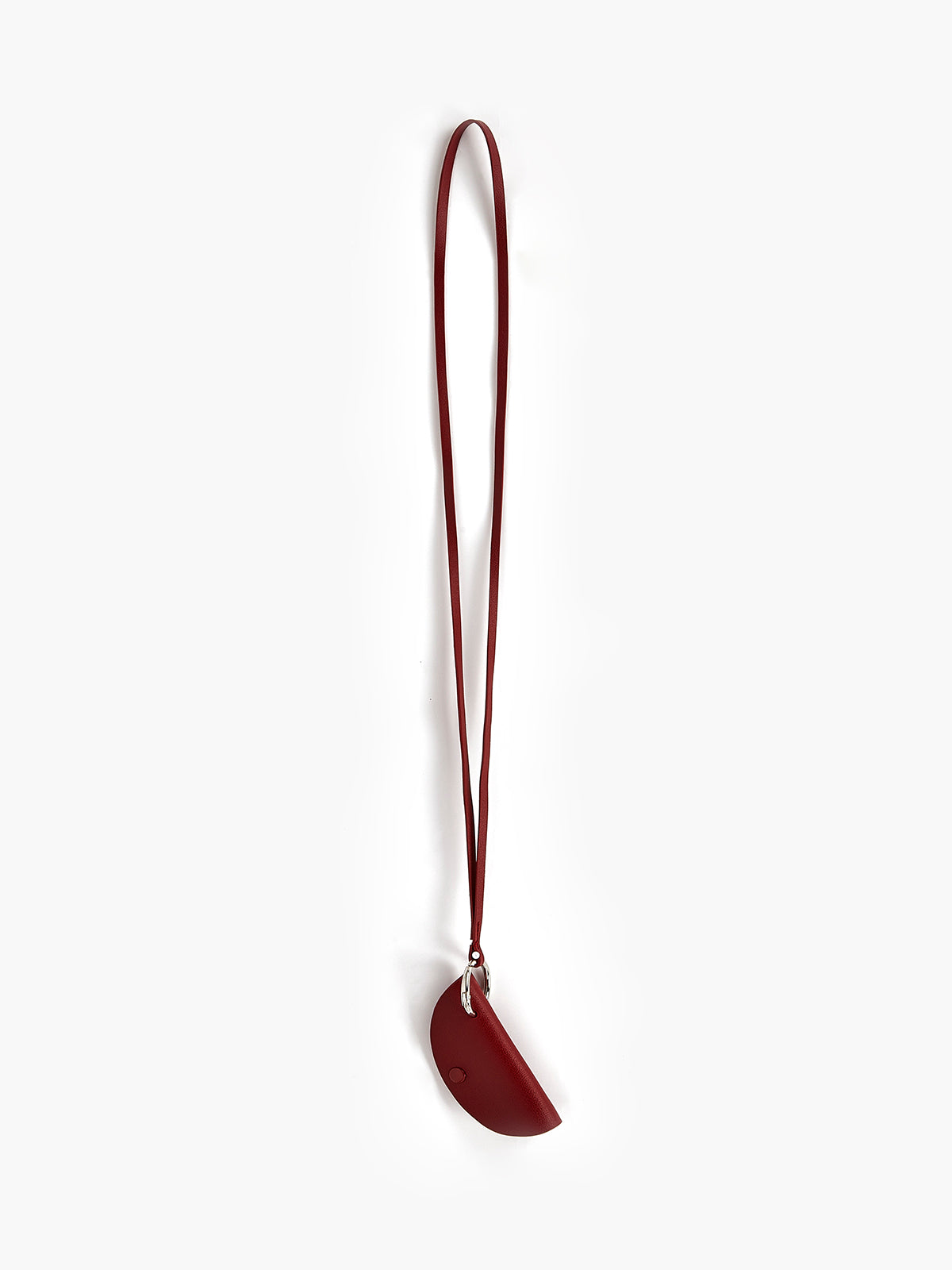 Anahtar Kılıfı Kolye Bordo Minimalist Tasarım