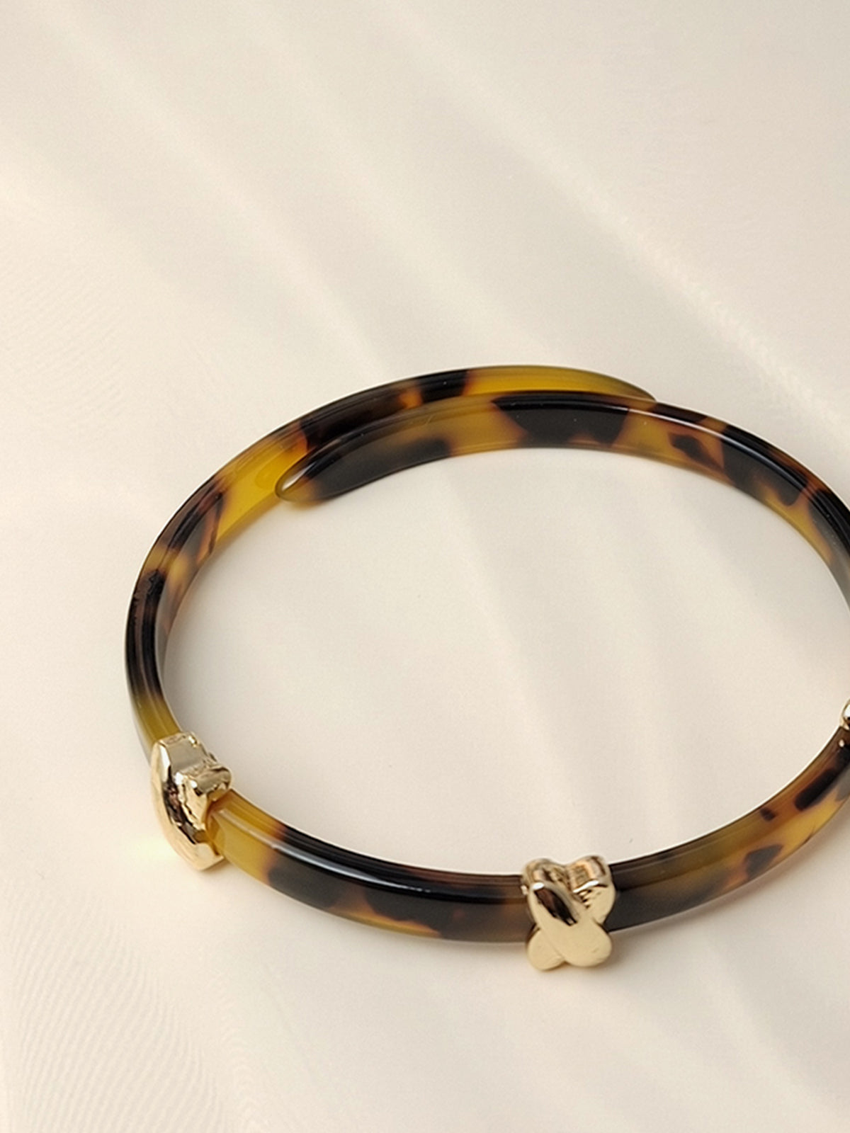 Akrilik Amber Bilezik Koyu Kahverengi Elegant