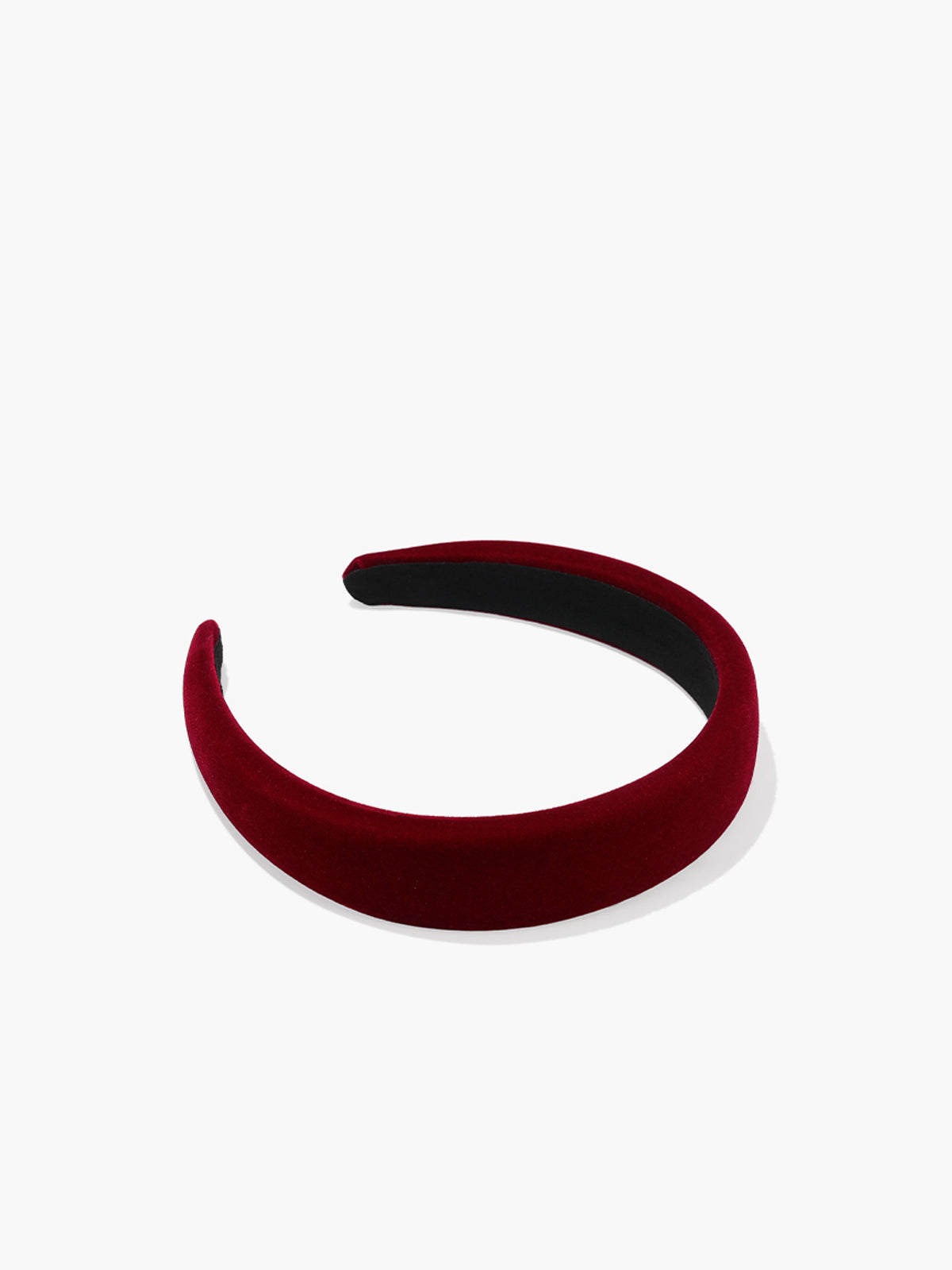 Minimalist Vintage Kadife Saç Bandı Bordo