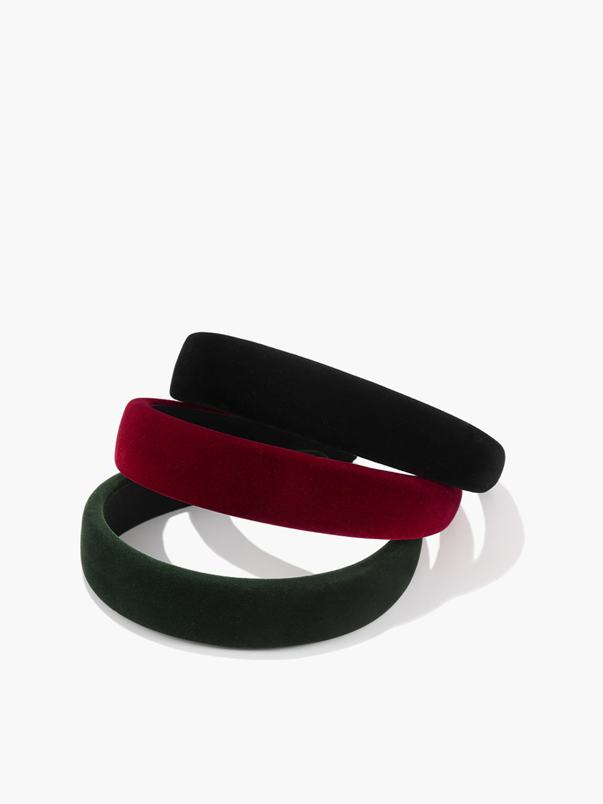 Minimalist Vintage Kadife Saç Bandı Bordo