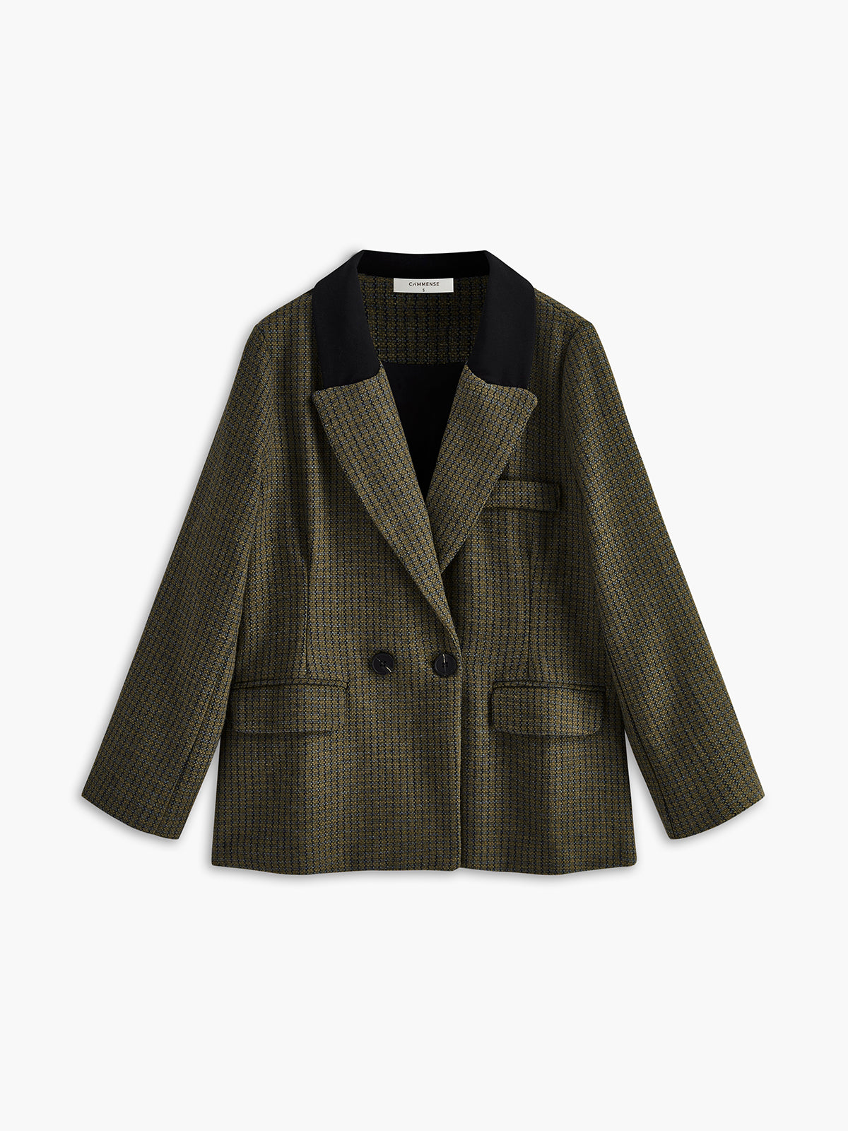 Oversize Tweed Ekose Blazer
