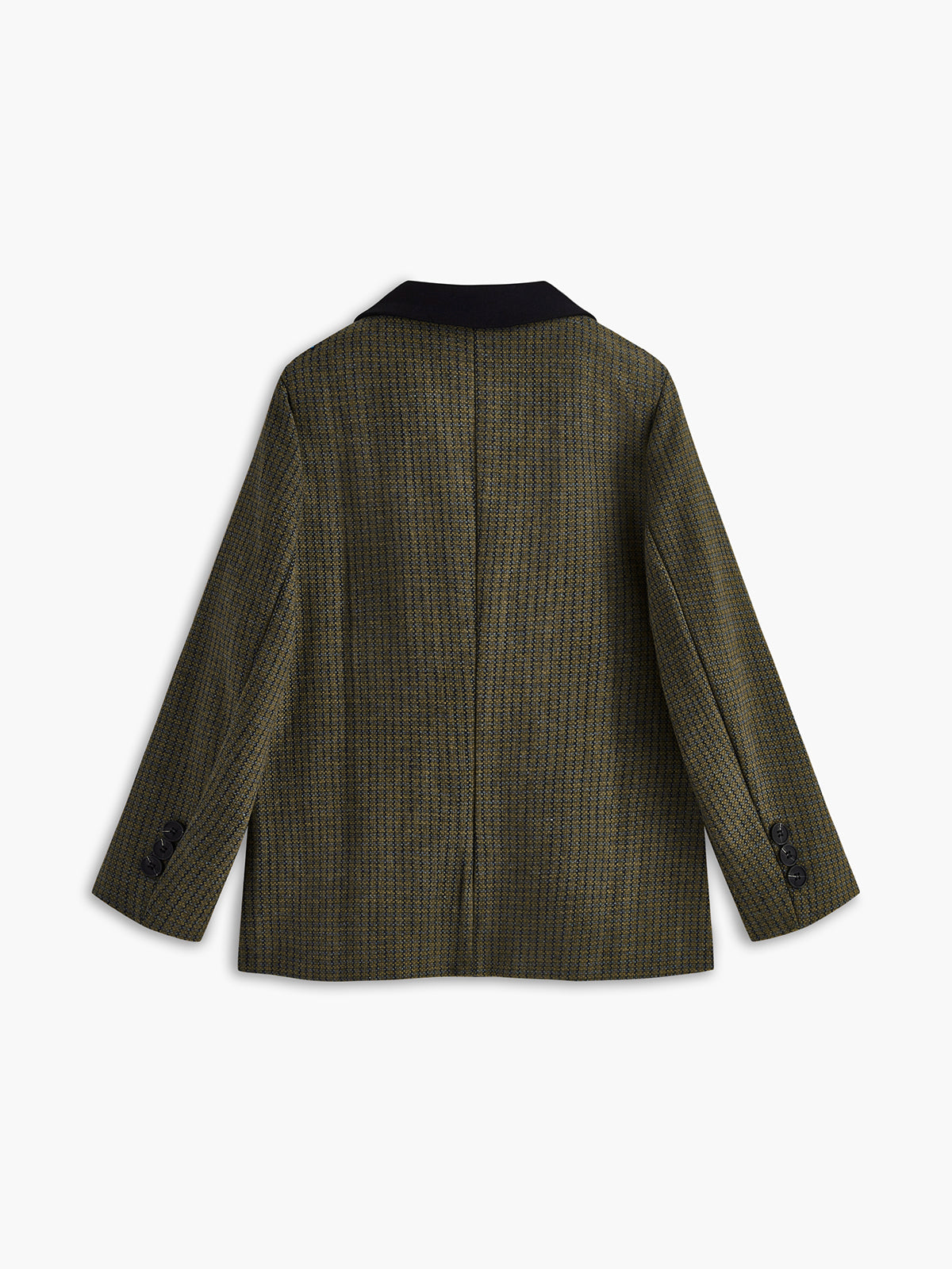 Oversize Tweed Ekose Blazer - 2. görünüm