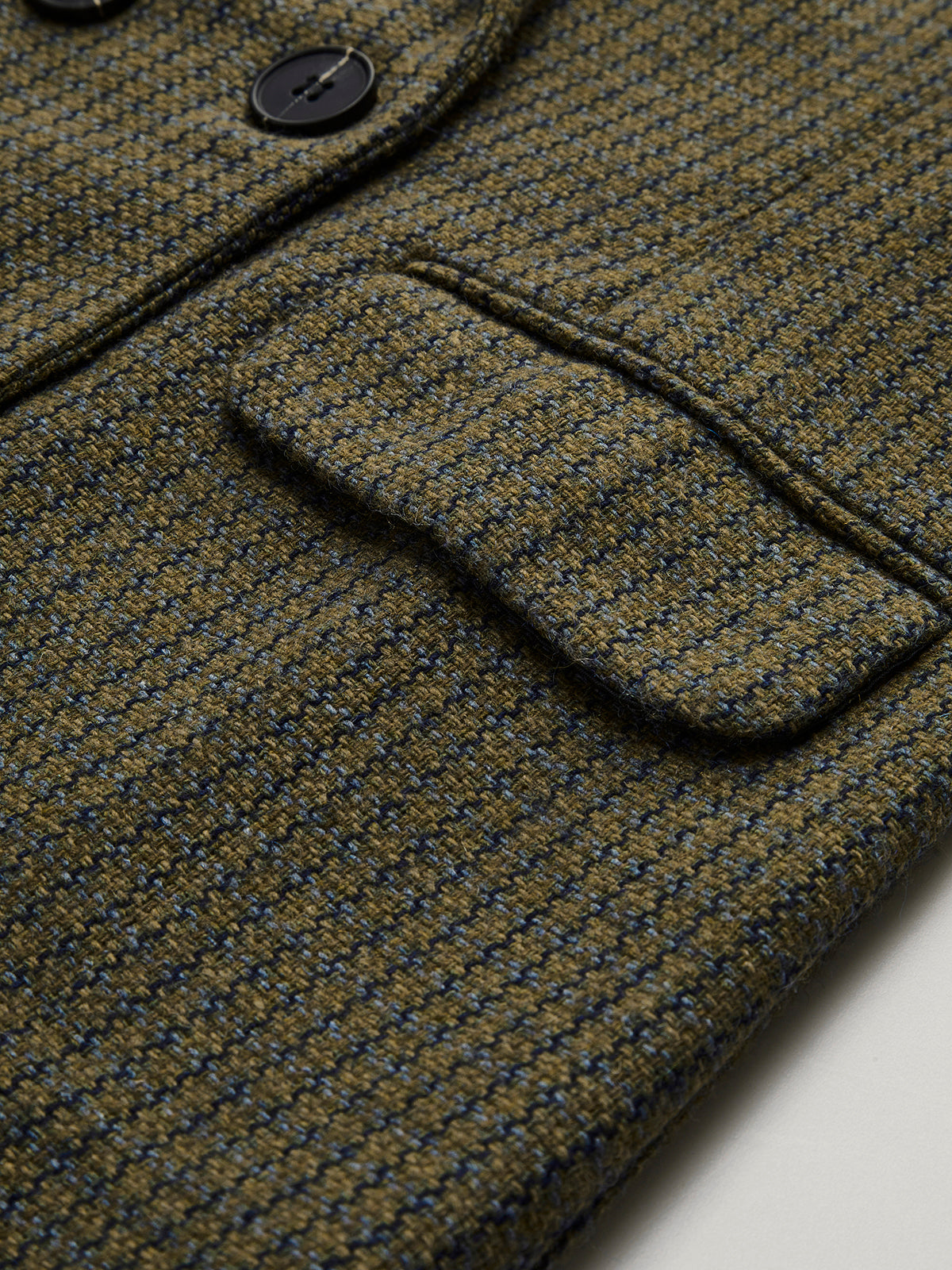 Oversize Tweed Ekose Blazer - 4. görünüm