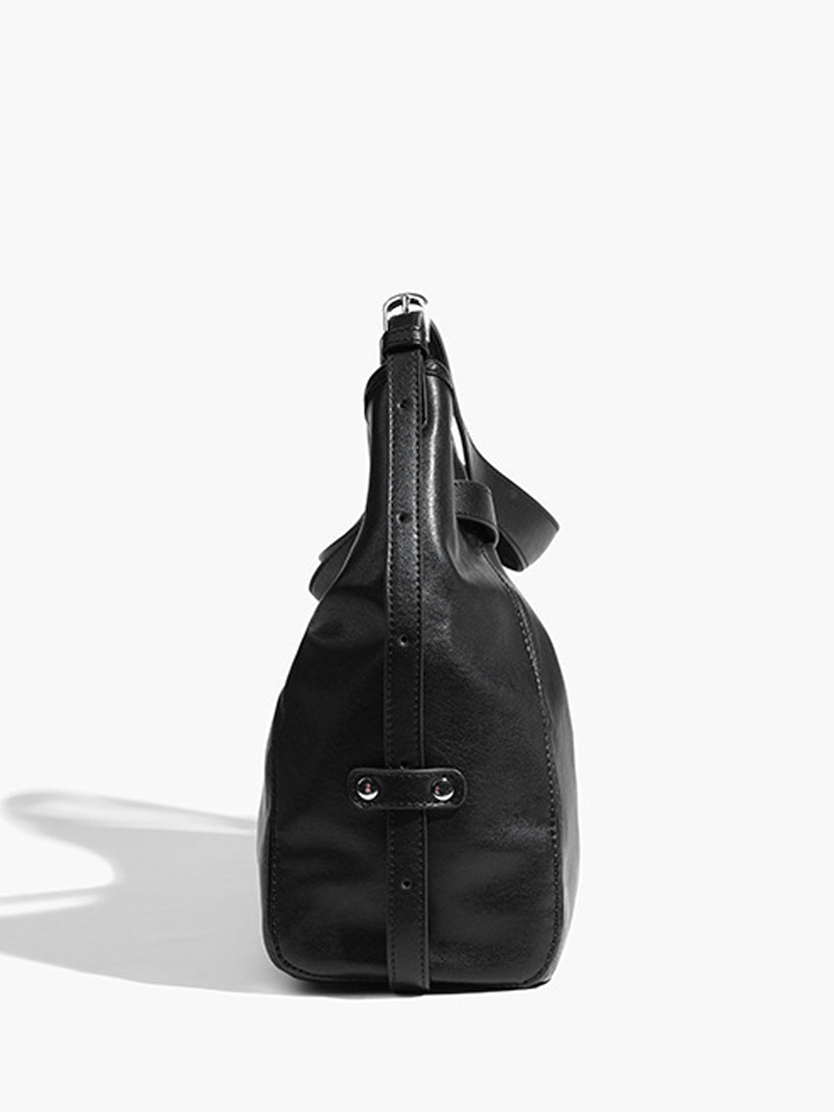 Büyük Kapasiteli Hobo Çanta Siyah Regular Fit