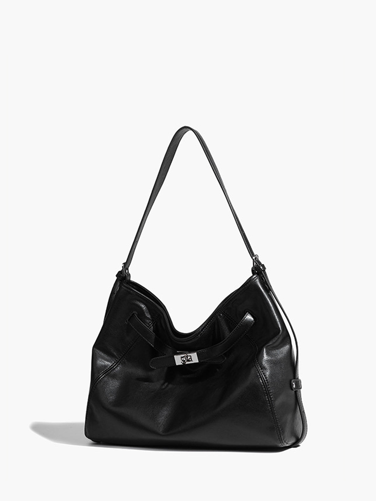 Büyük Kapasiteli Hobo Çanta Siyah Regular Fit