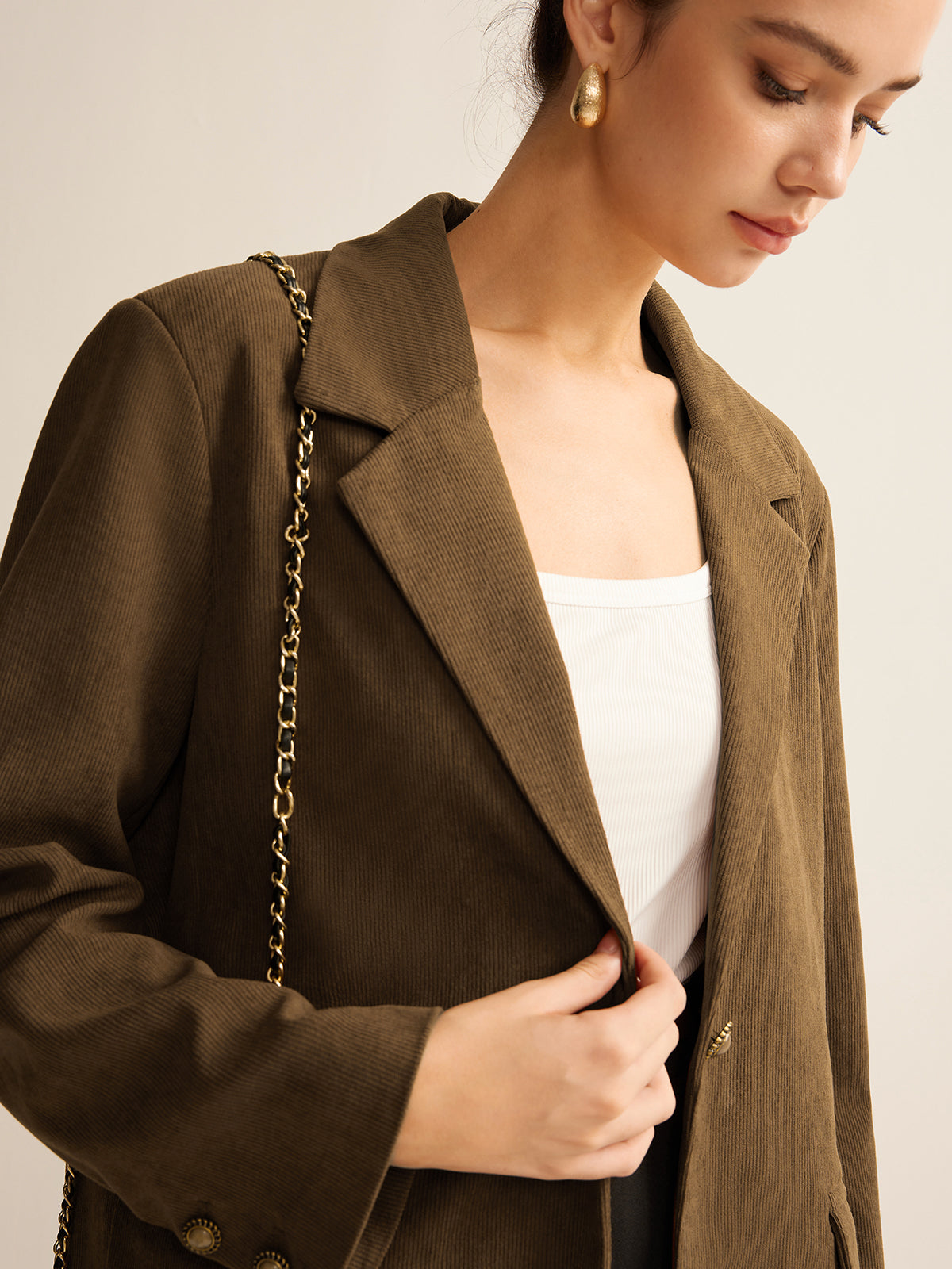 Kadife Yaka Blazer - 2. görünüm