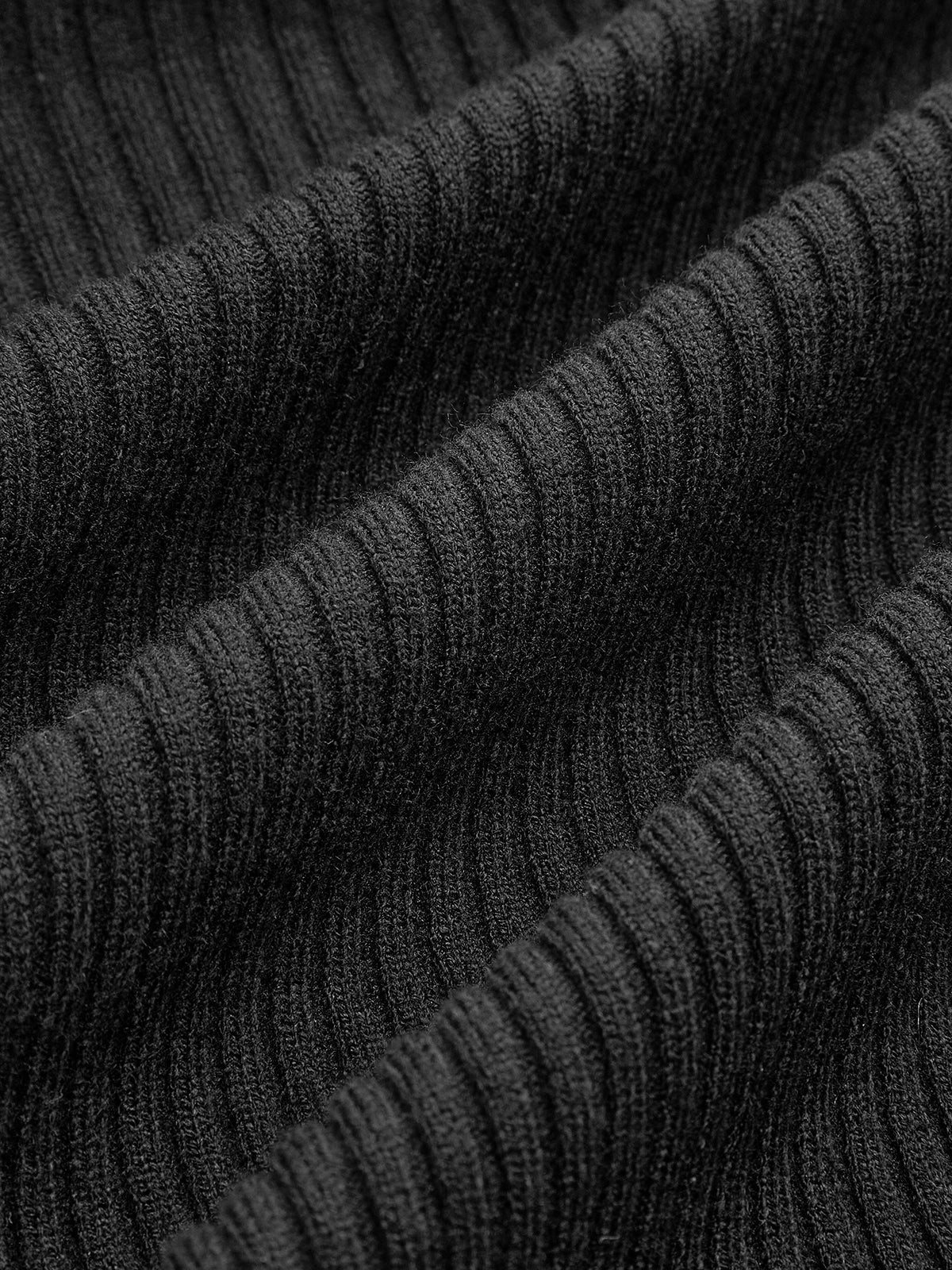 Oversize Yivli Panel Tomurcuk Bel Düğmeli Örgü Üst - 10. görünüm