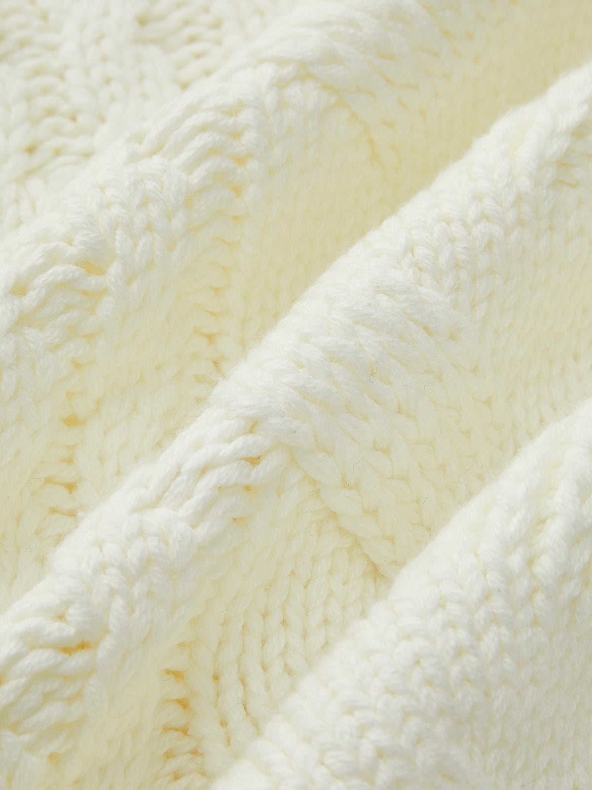 Oversize Saç Örgü Desenli Hırka - 13. görünüm