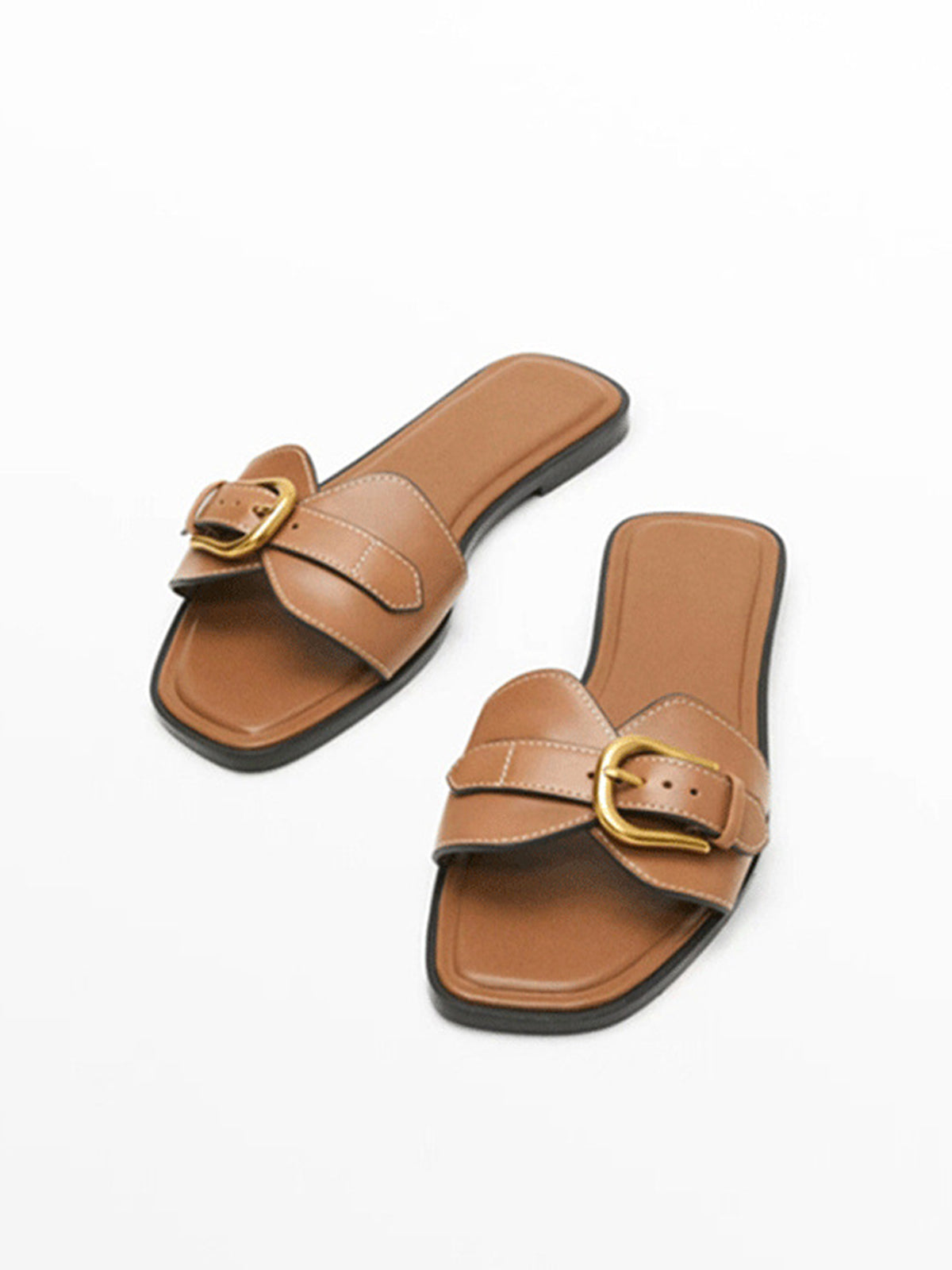 Tokalı Kayışlı Terlik Sandalet