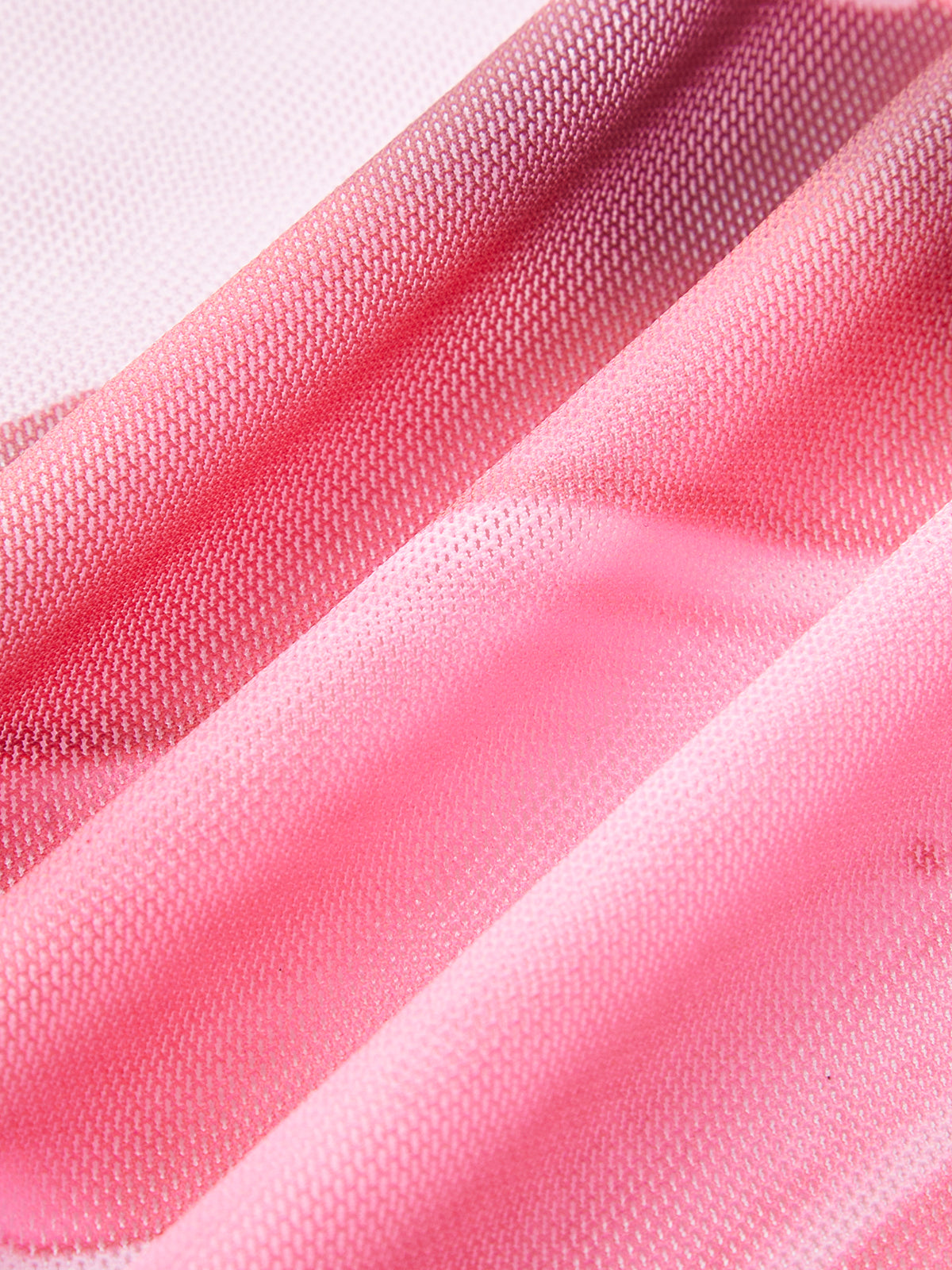 Çiçekli Bandeau Bikini Seti Kapama Eteği Pembe