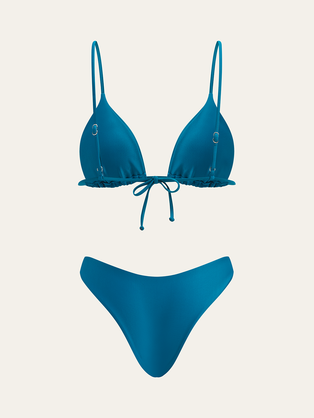 Üçgen Bikini Takımı Lacivert İki Alt Stili