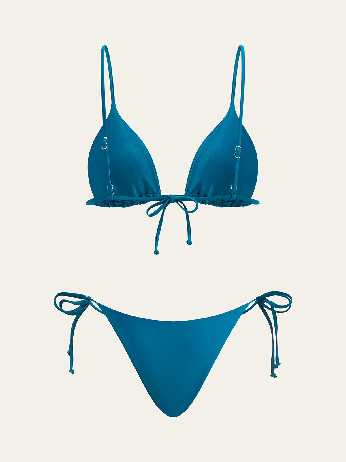 Üçgen Bikini Takımı Lacivert İki Alt Stili