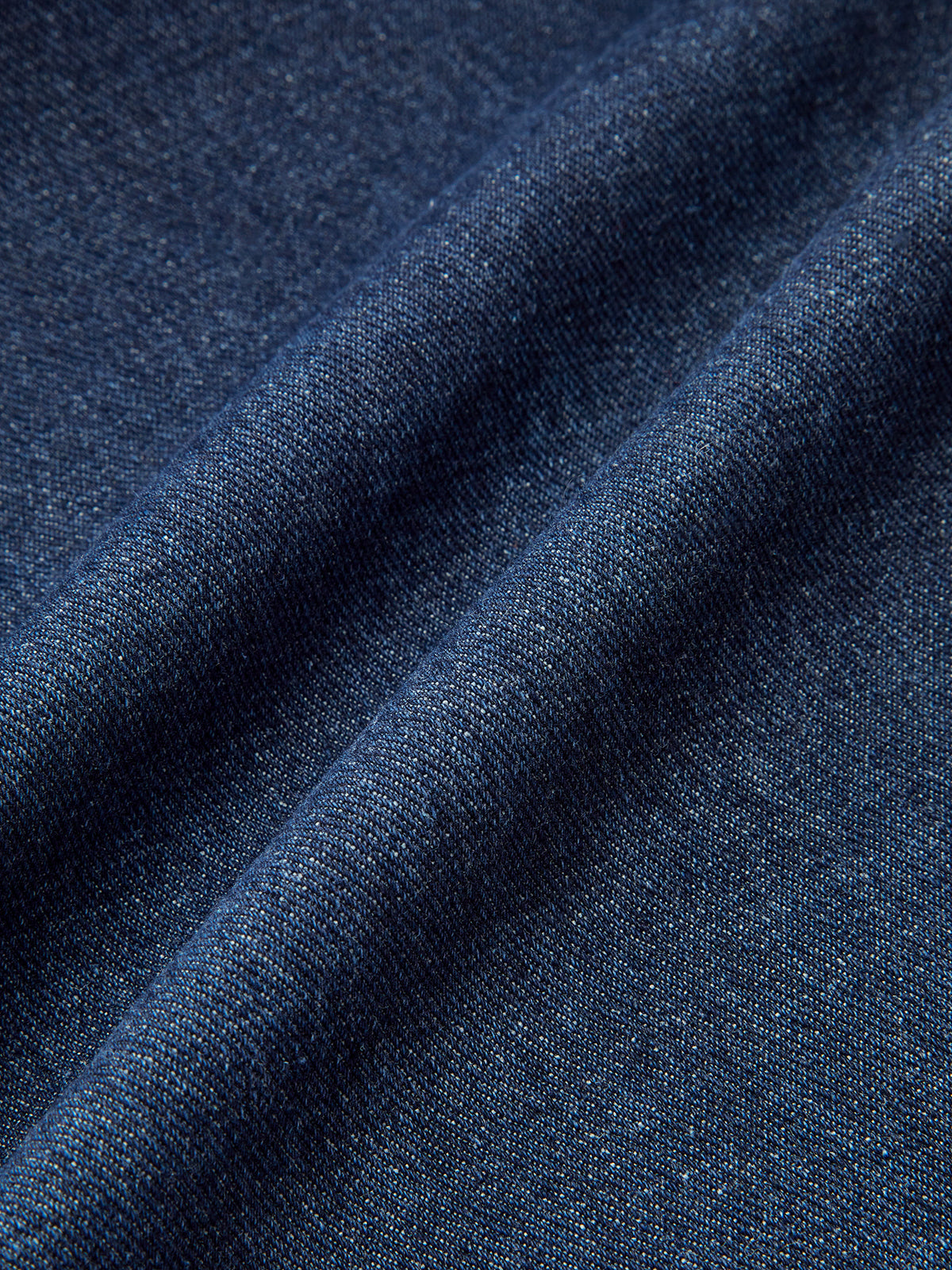 Yüksek Bel Bol Paça Kot Pantolon Lacivert Denim