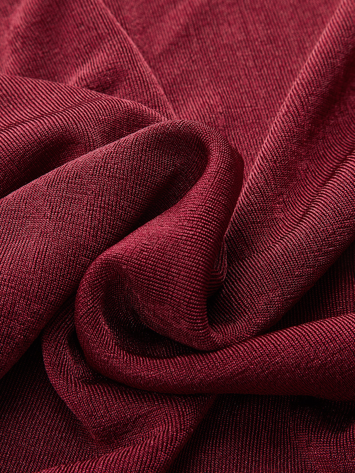 Drapeli Yakası Yarım Kol Tişört Bordo Slim Fit
