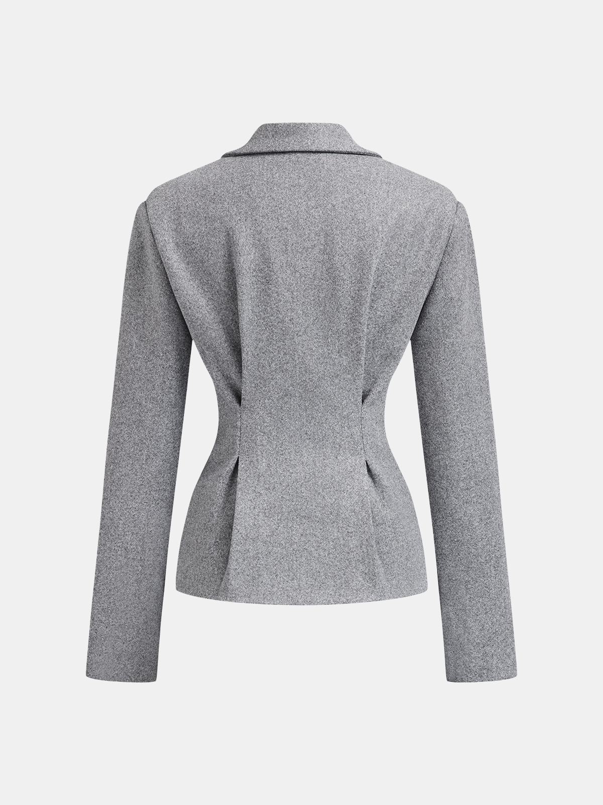 Tweed Blazer Pileli Etek Takımı Gri Regular Fit - 3. görünüm
