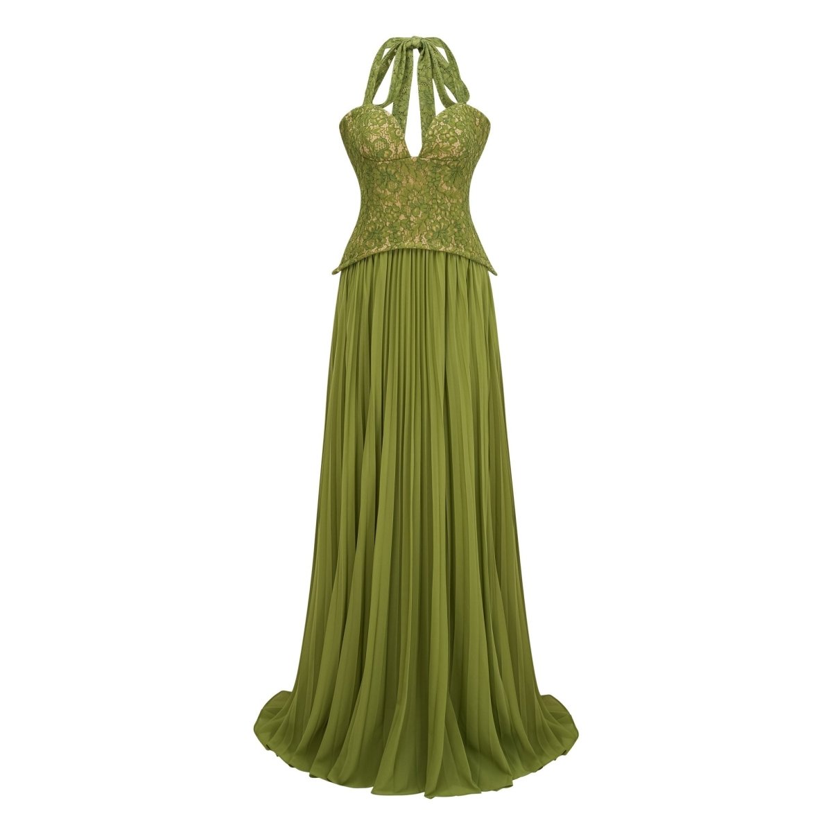 Emerald Korse Maxi Elbise - 5. görünüm