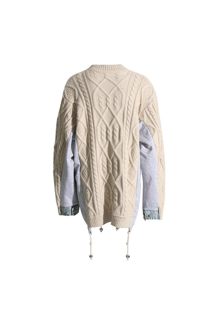 Jenna Patchwork Örgü Kazak - 2. görünüm