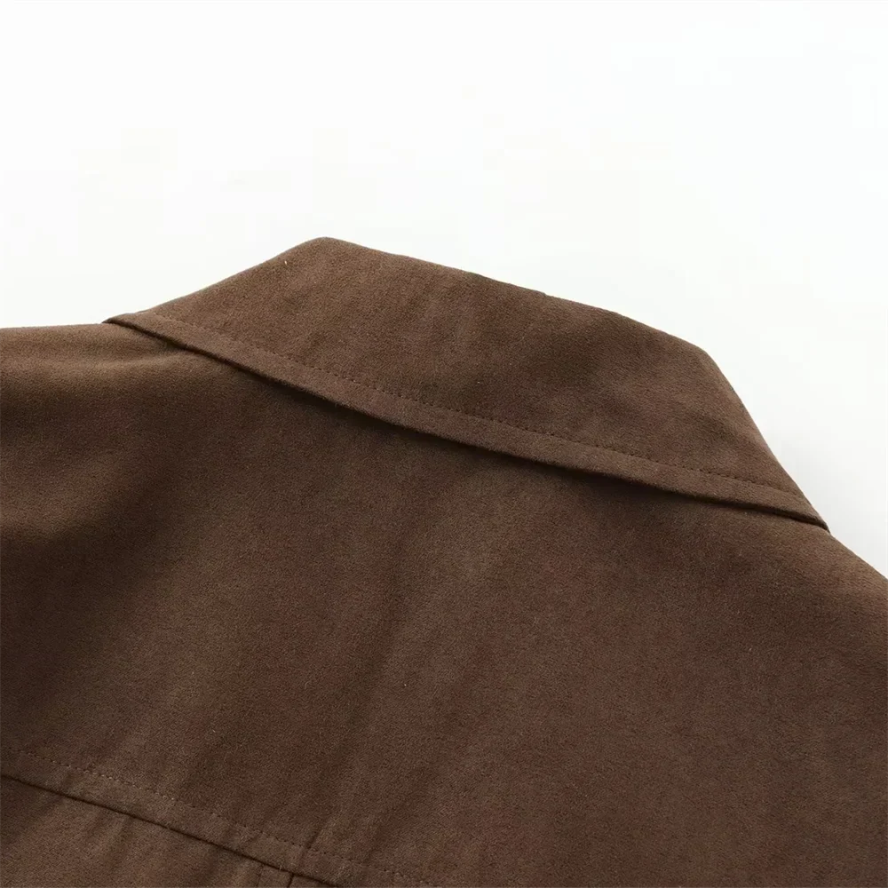 Dalia Kısa Süet Görünümlü Ceket - 7. görünüm