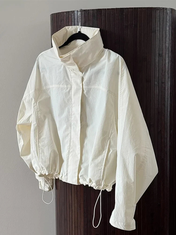 Bomber Ceket - Beyaz