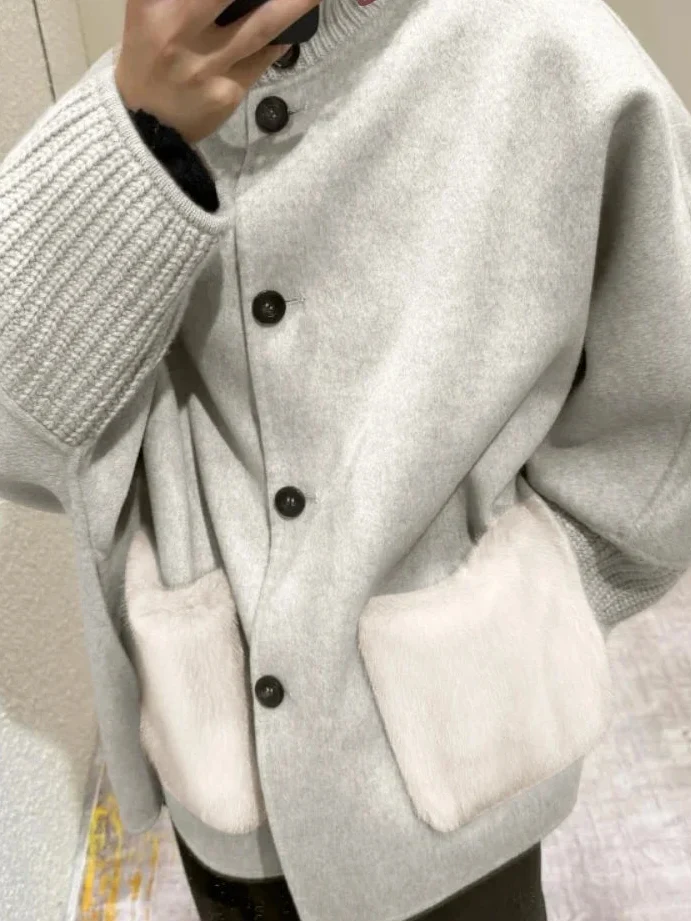Hills Kürk Cepli Oversize Hırka - 2. görünüm