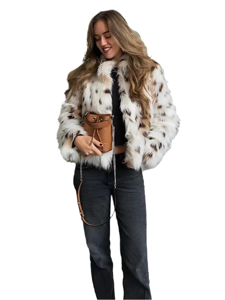 Luxen Leopar Desenli Mont - 4. görünüm