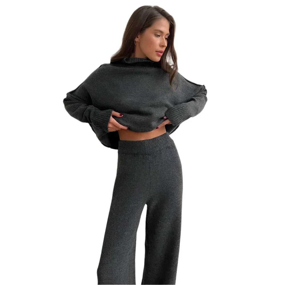 Valora Boğazlı Örgü Takım - 4. görünüm