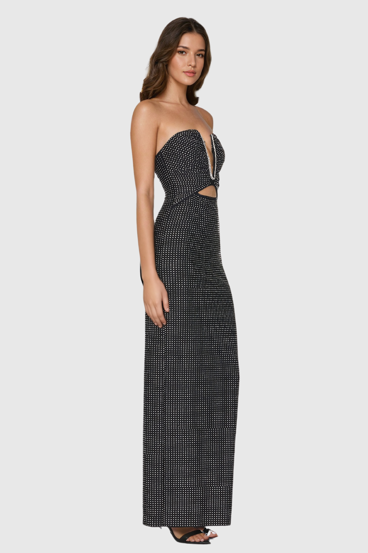 Salem Taşlı Bodycon Maxi Elbise - 3. görünüm