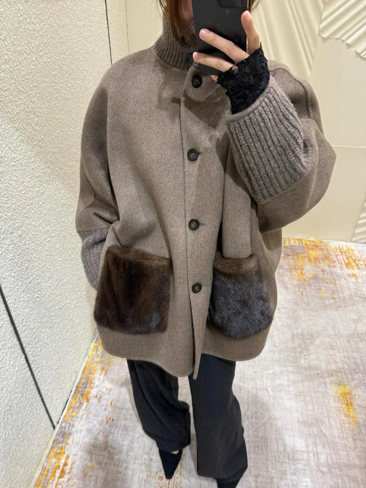 Hills Kürk Cepli Oversize Hırka