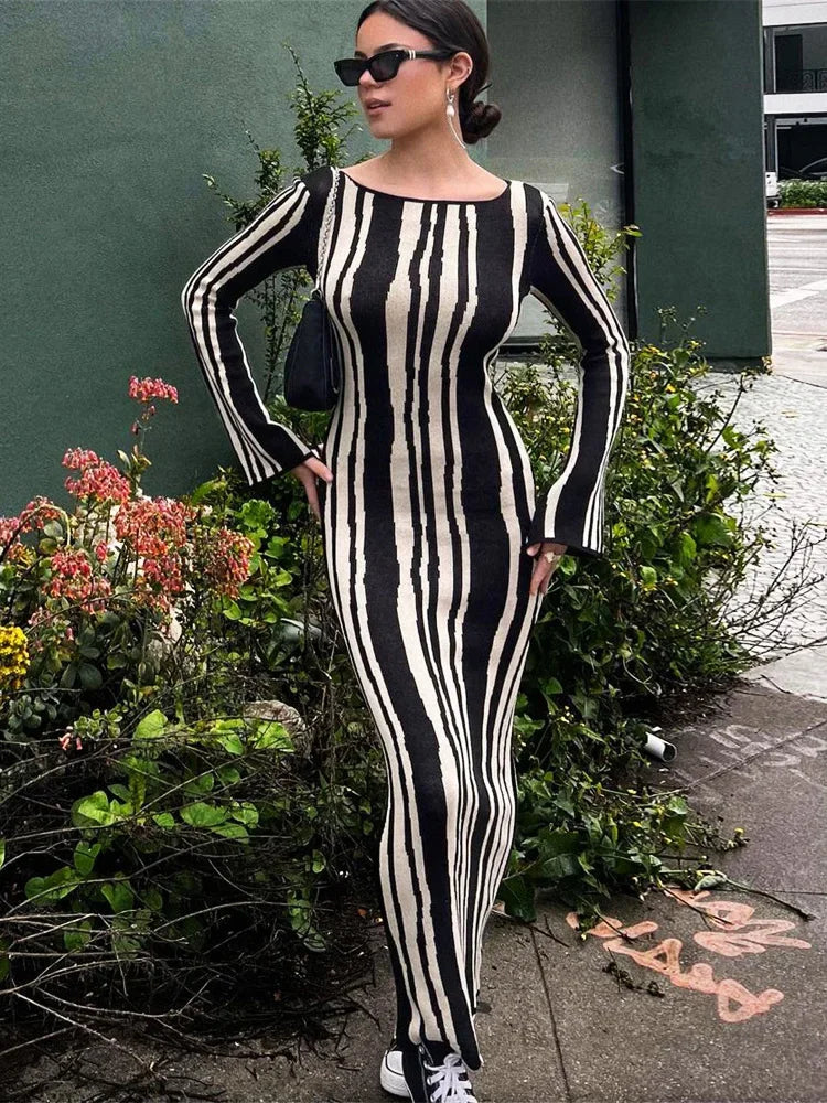 Zebra Maxi Elbise - 2. görünüm