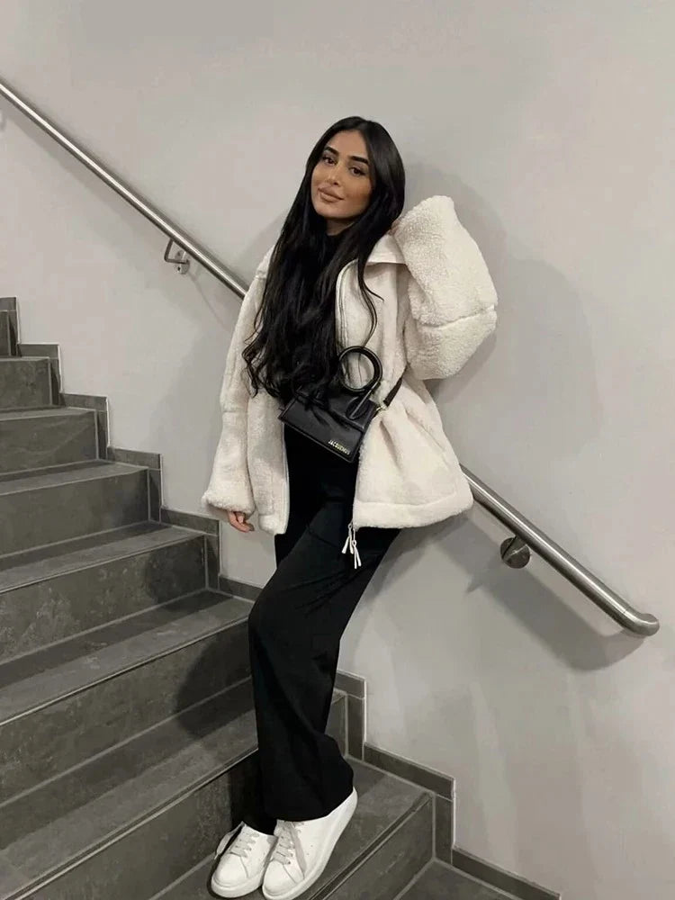 Soria Oversize Yün Ceket - 4. görünüm
