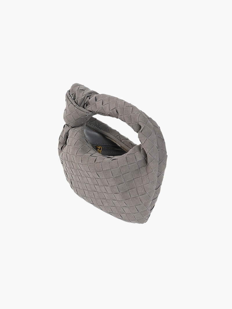 Woven Mini Premium Süet Çanta - 12. görünüm