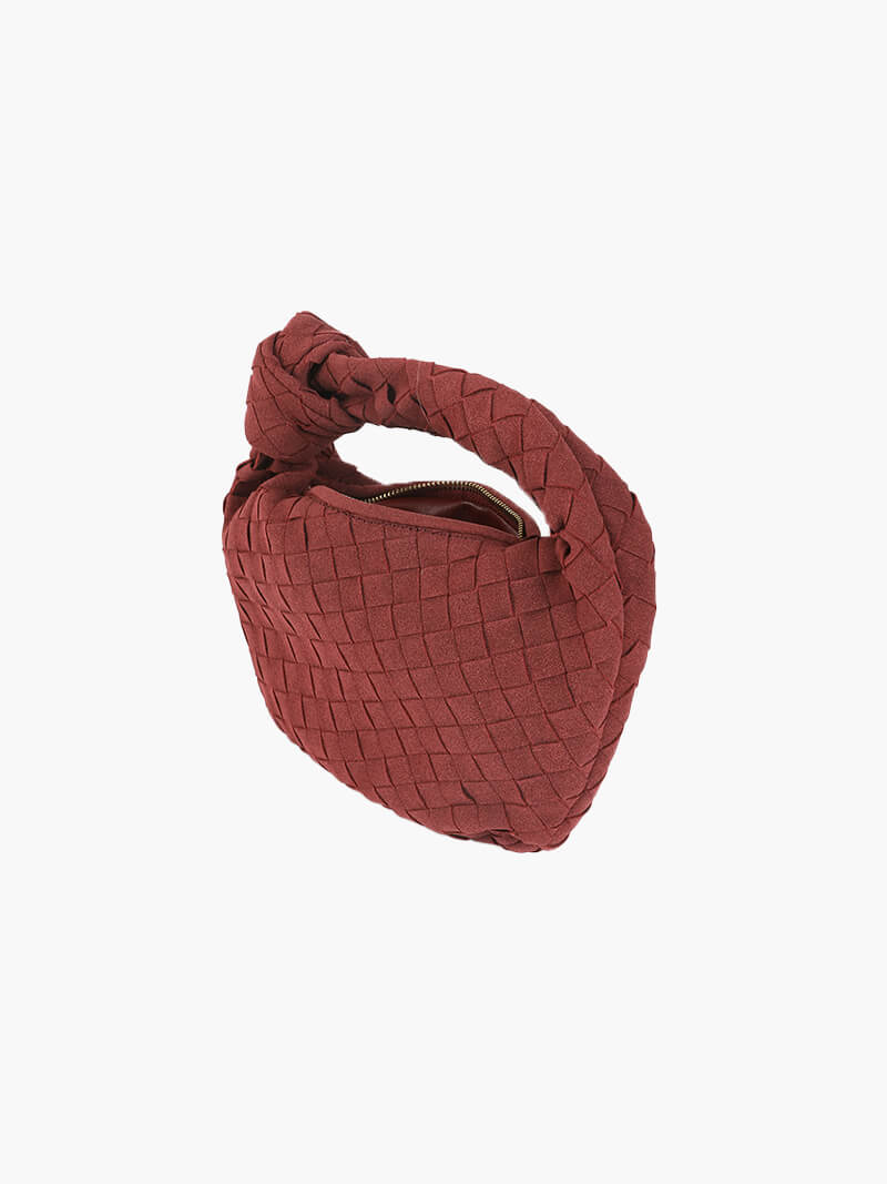 Woven Mini Premium Süet Çanta - 4. görünüm
