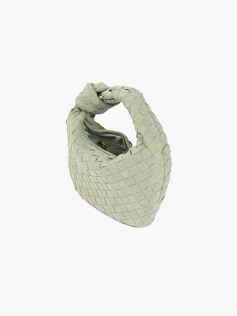 Woven Mini Premium Süet Çanta - 8. görünüm