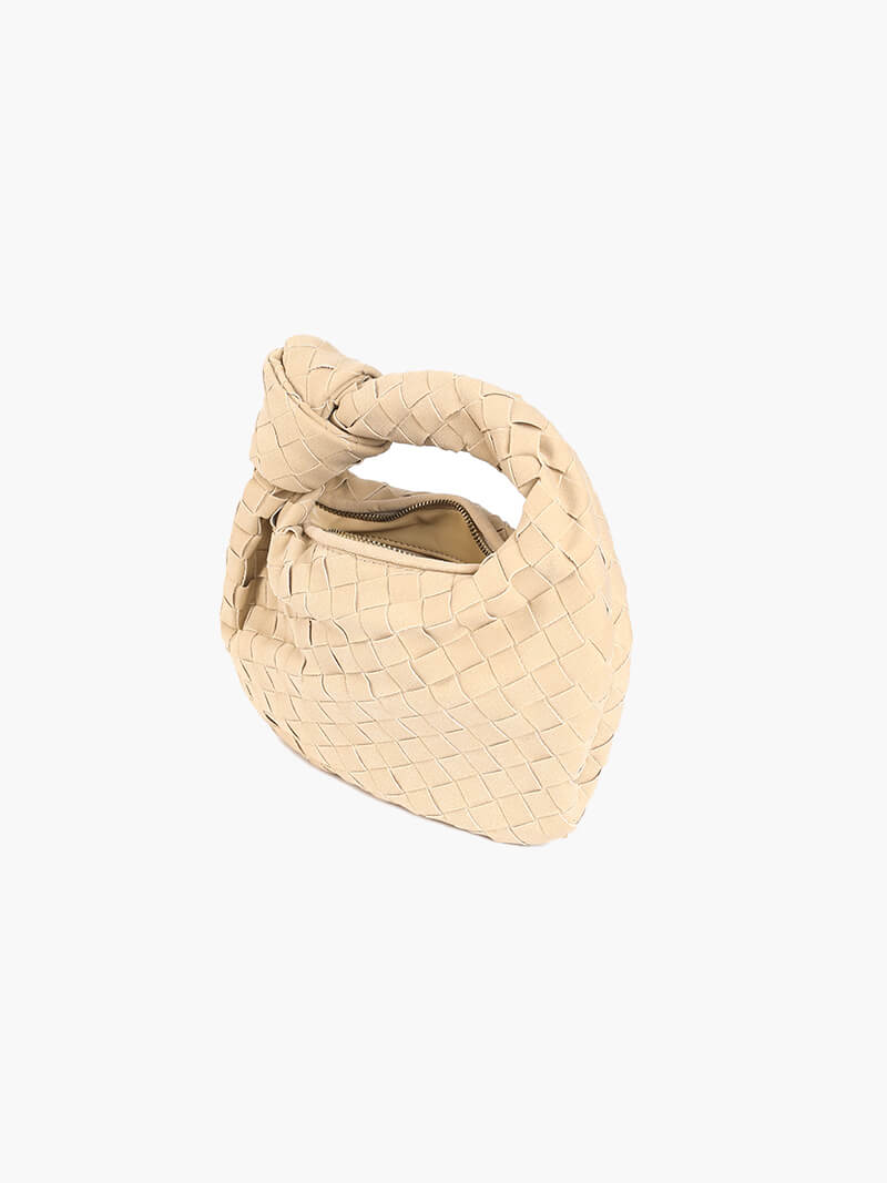 Woven Mini Premium Süet Çanta - 6. görünüm
